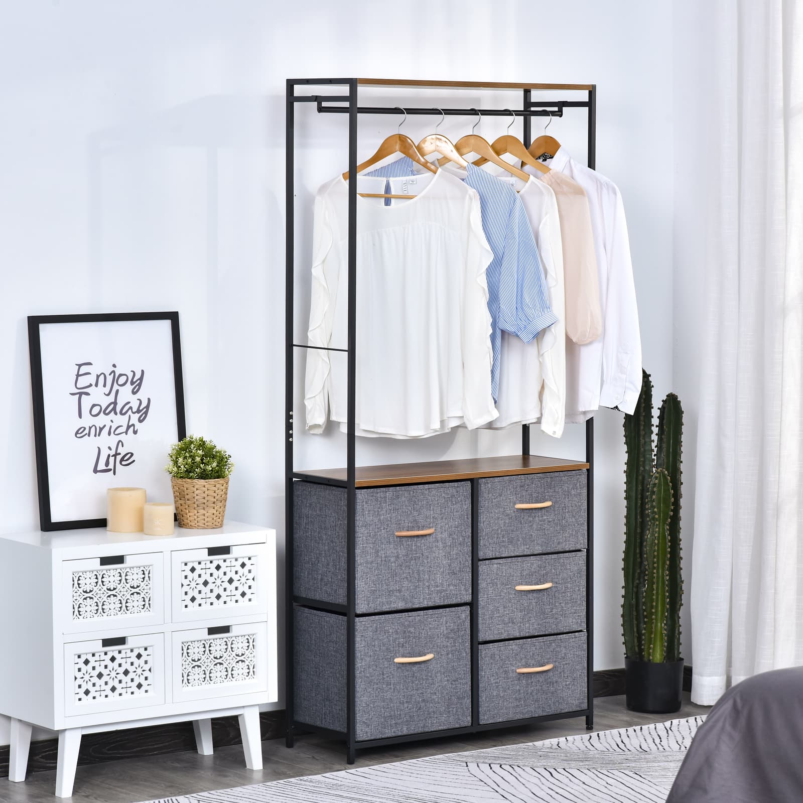 Transform Your Space with this 5-Drawer Coat Rack Unit - image 3
