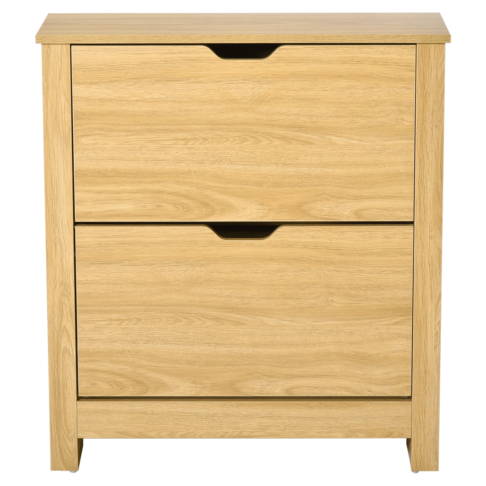 Transform Your Hallway With This Narrow Wooden Shoe Cabinet - Natural wood