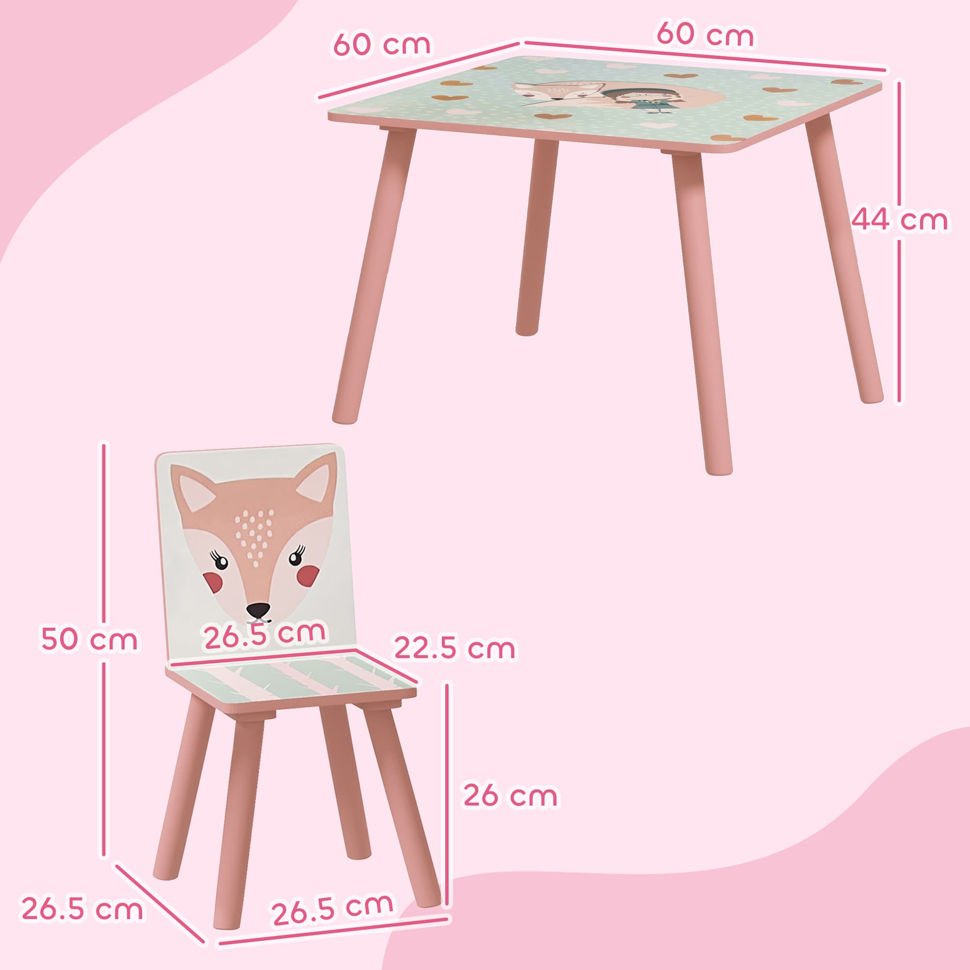Transform Their Playtime with the ZONEKIZ Pink Table & Chairs - image 5