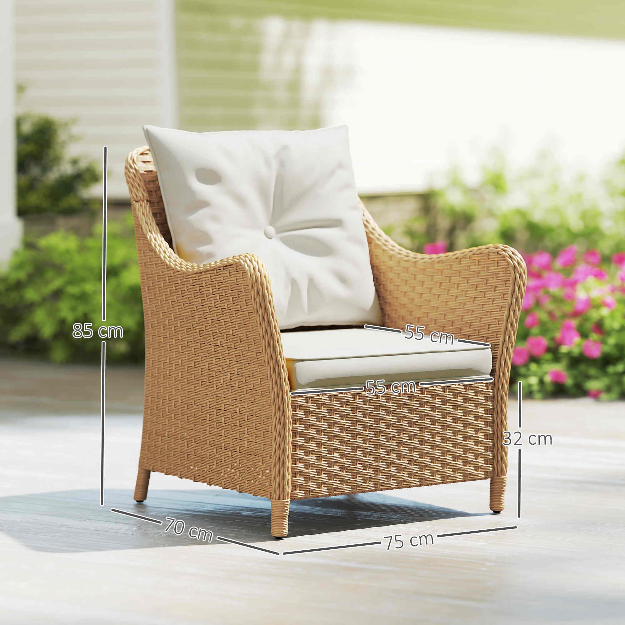 Discover Effortless Comfort with Beige Rattan Garden Chairs - image 3