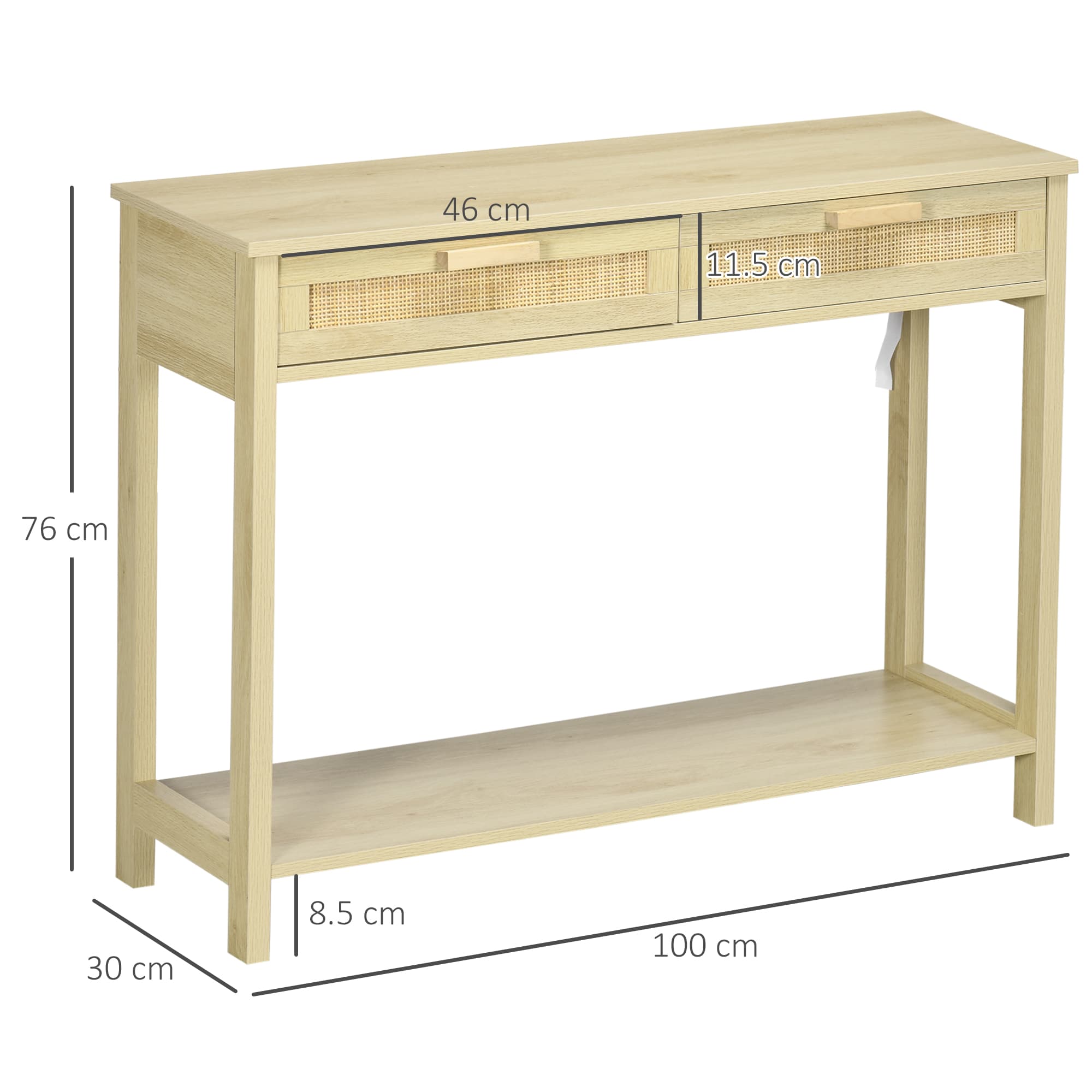 Transform Your Hallway with this Natural Rattan Console Table - image 5