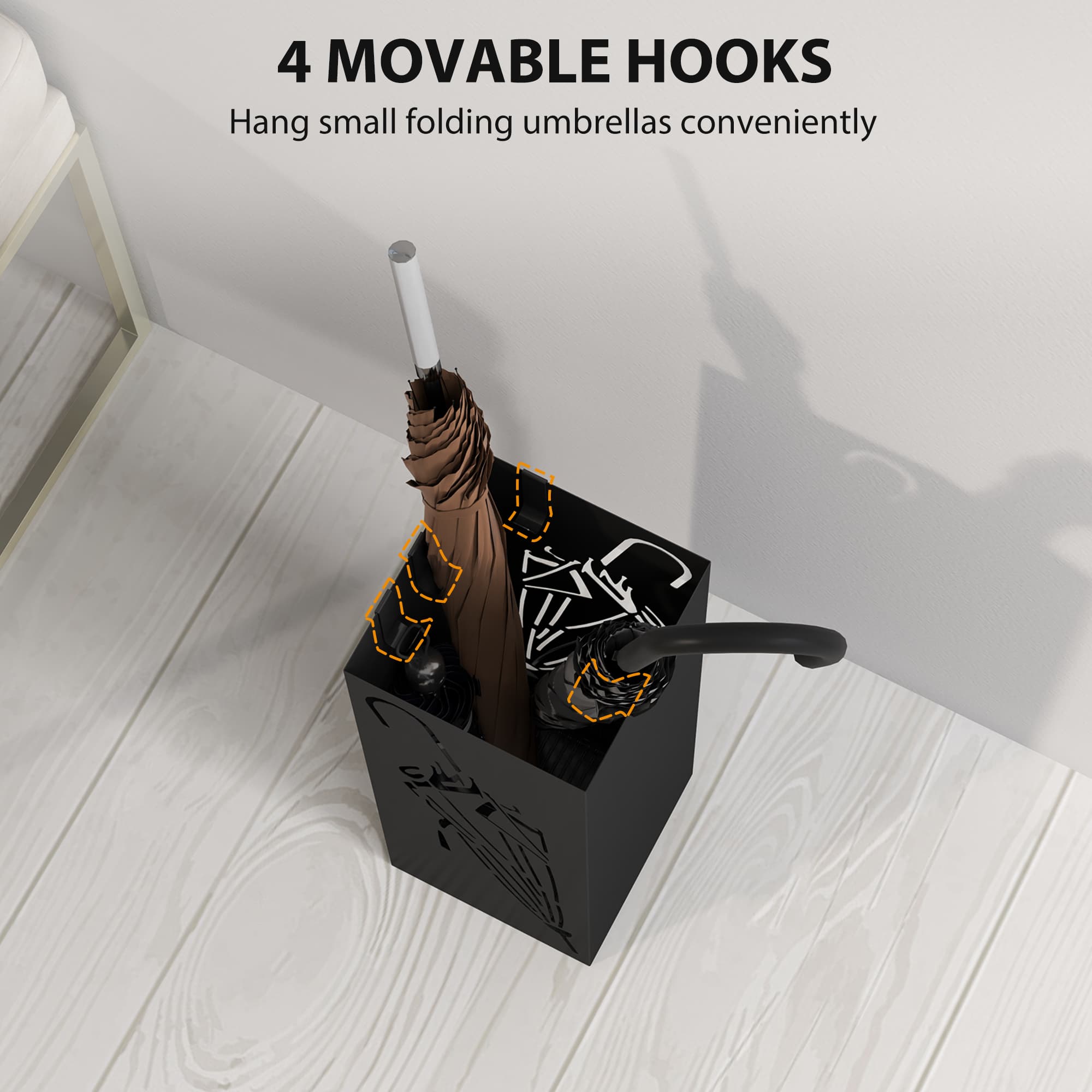 Keep Hallways Tidy with a Black Umbrella Stand - image 1