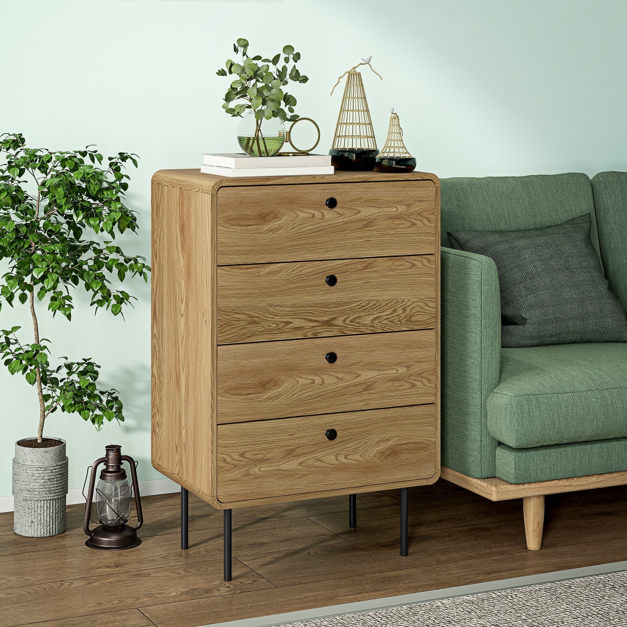 Transform Your Bedroom with this Modern Oak 4-Drawer Chest - image 3