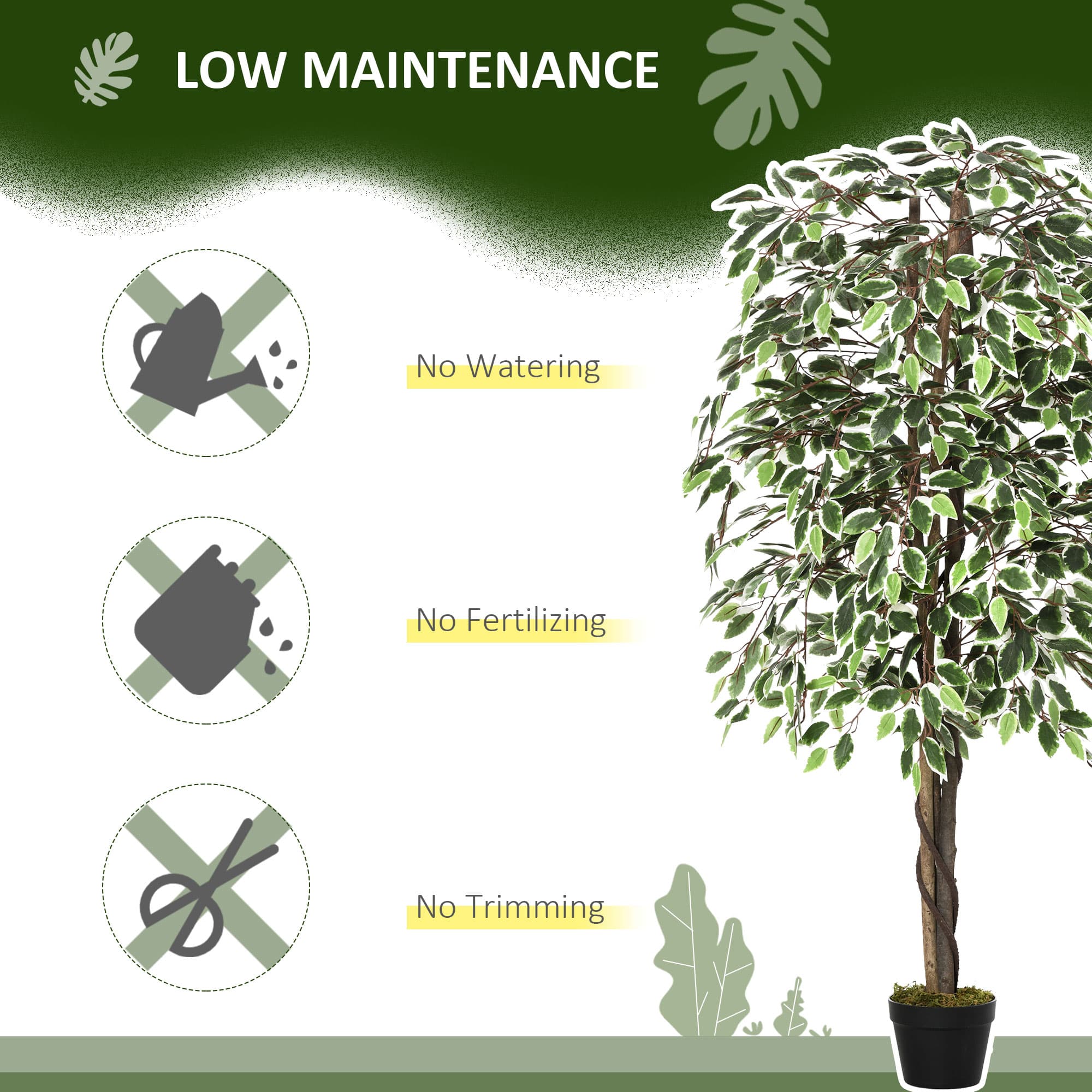 Transform Your Space with this Effortless 160cm Ficus Tree - image 4