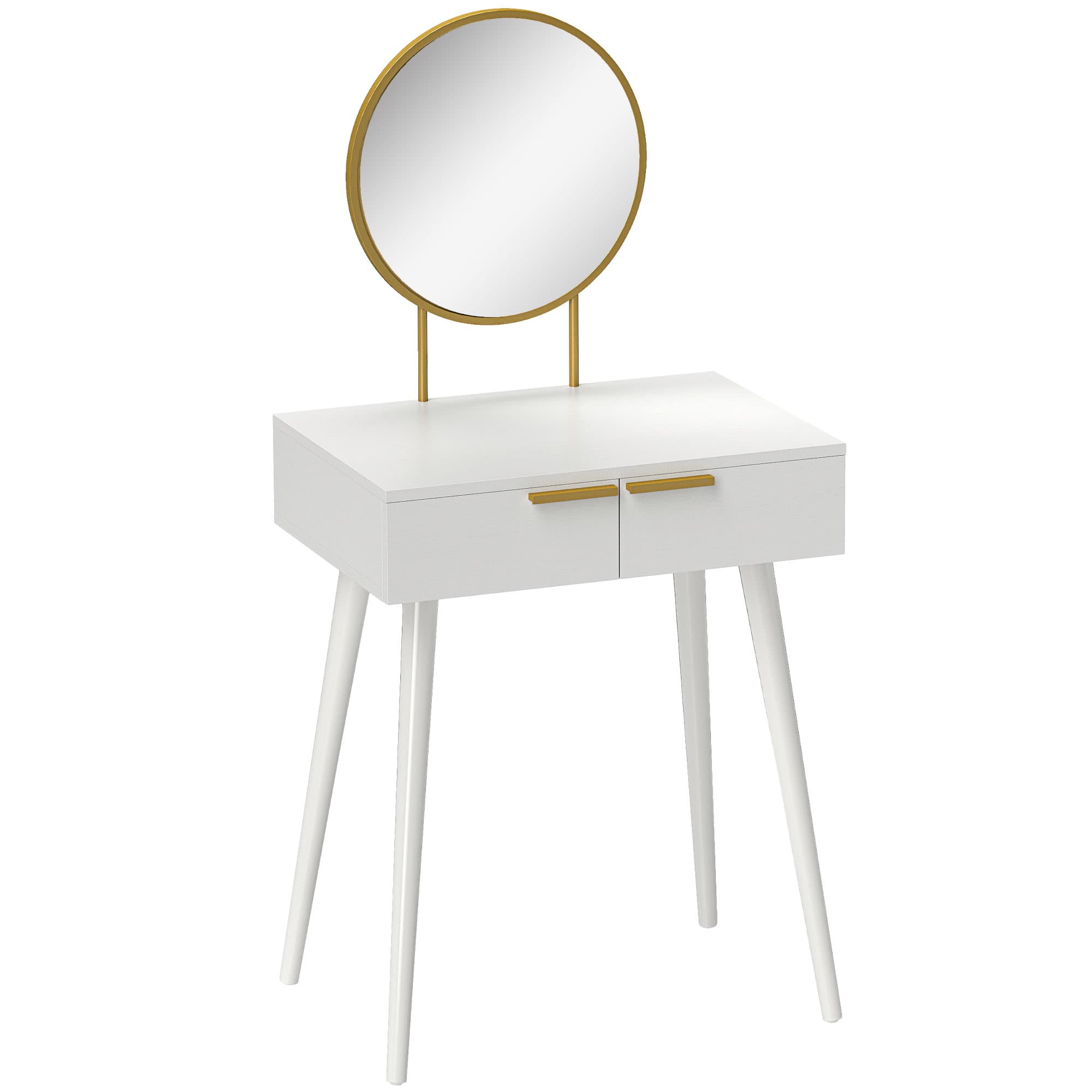 Transform Your Morning Routine with this Elegant Dressing Table - White