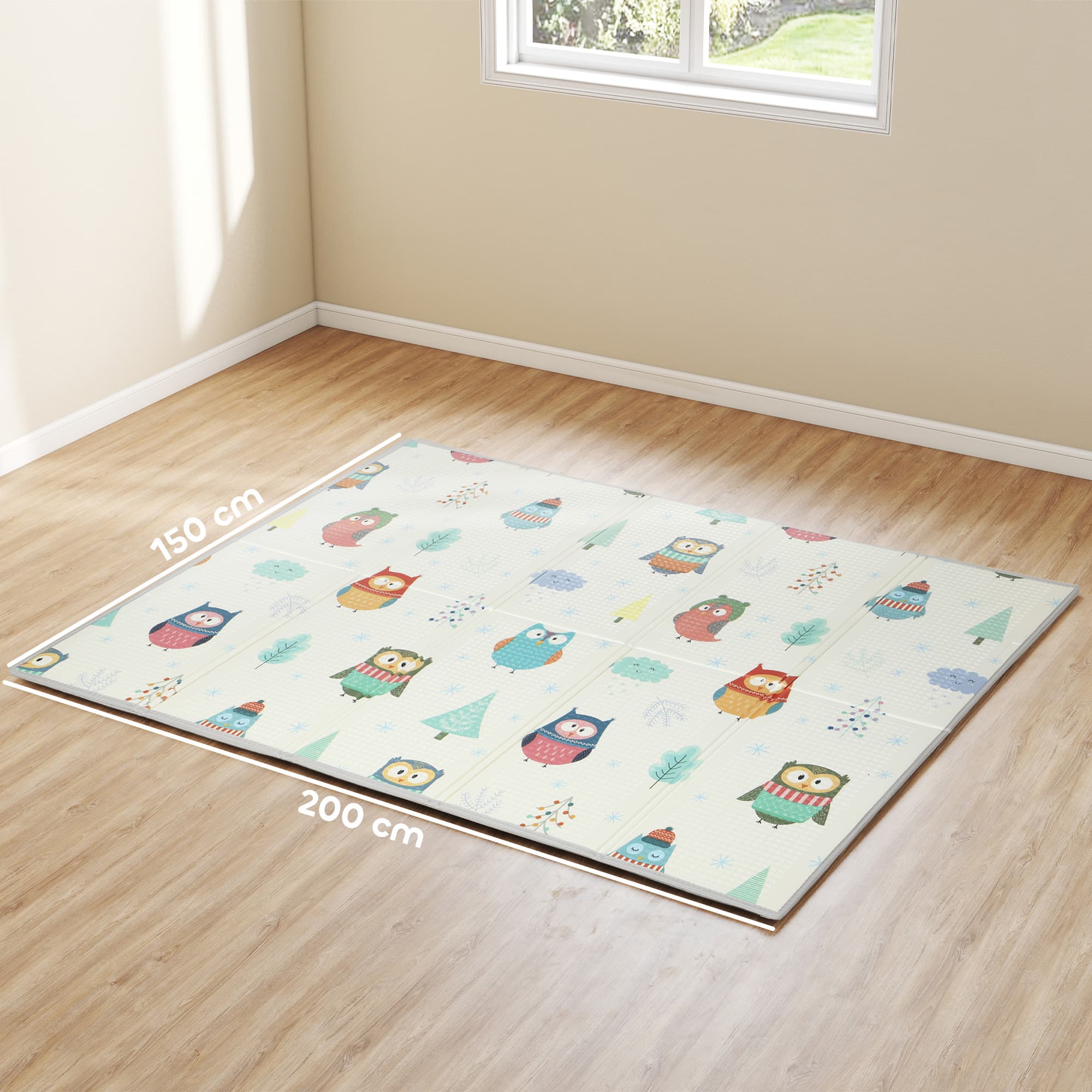 Foldable Double-Sided Baby Play Mat, 200 x 150cm - image 6