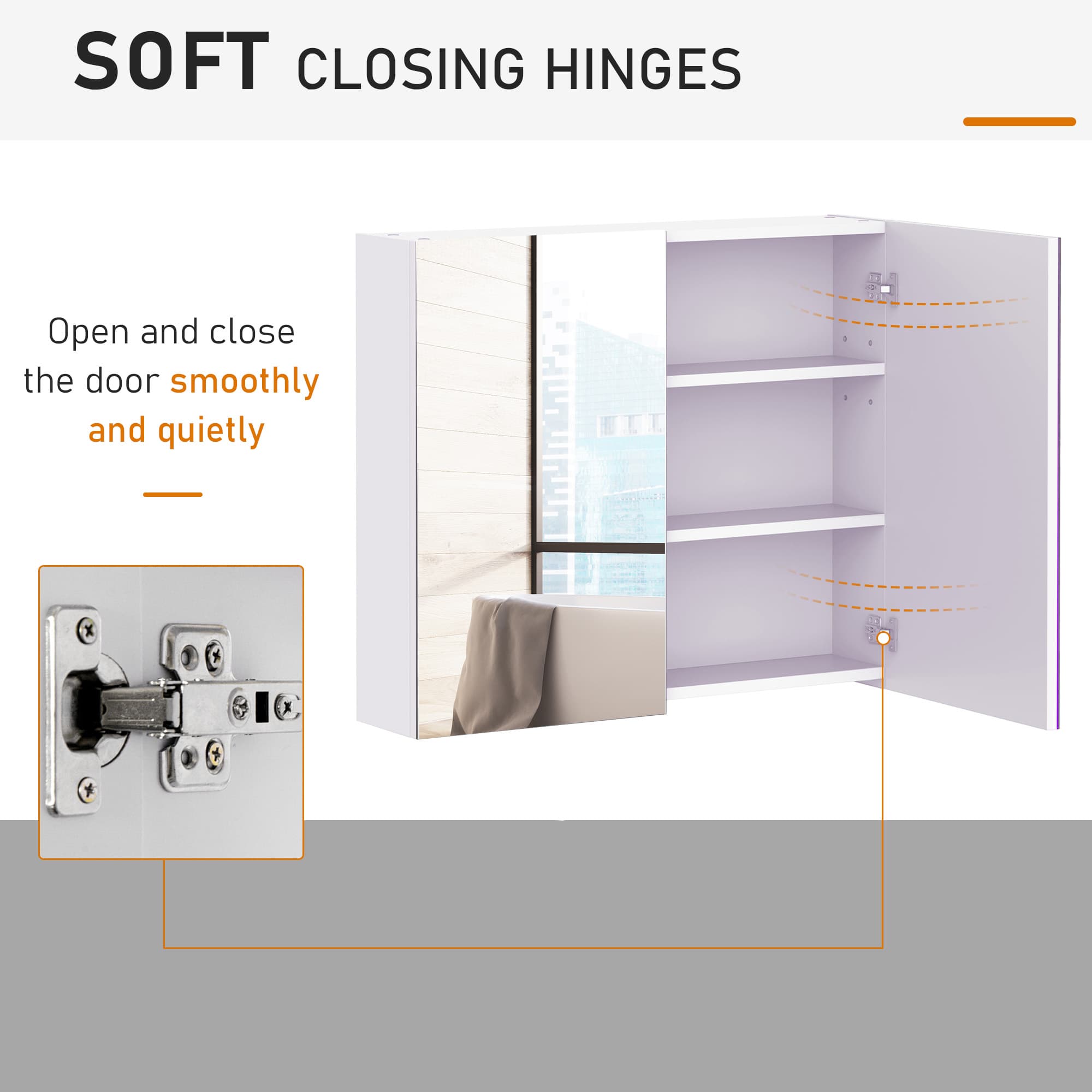 Transform Your Space with this White Double Mirror Cabinet - image 3