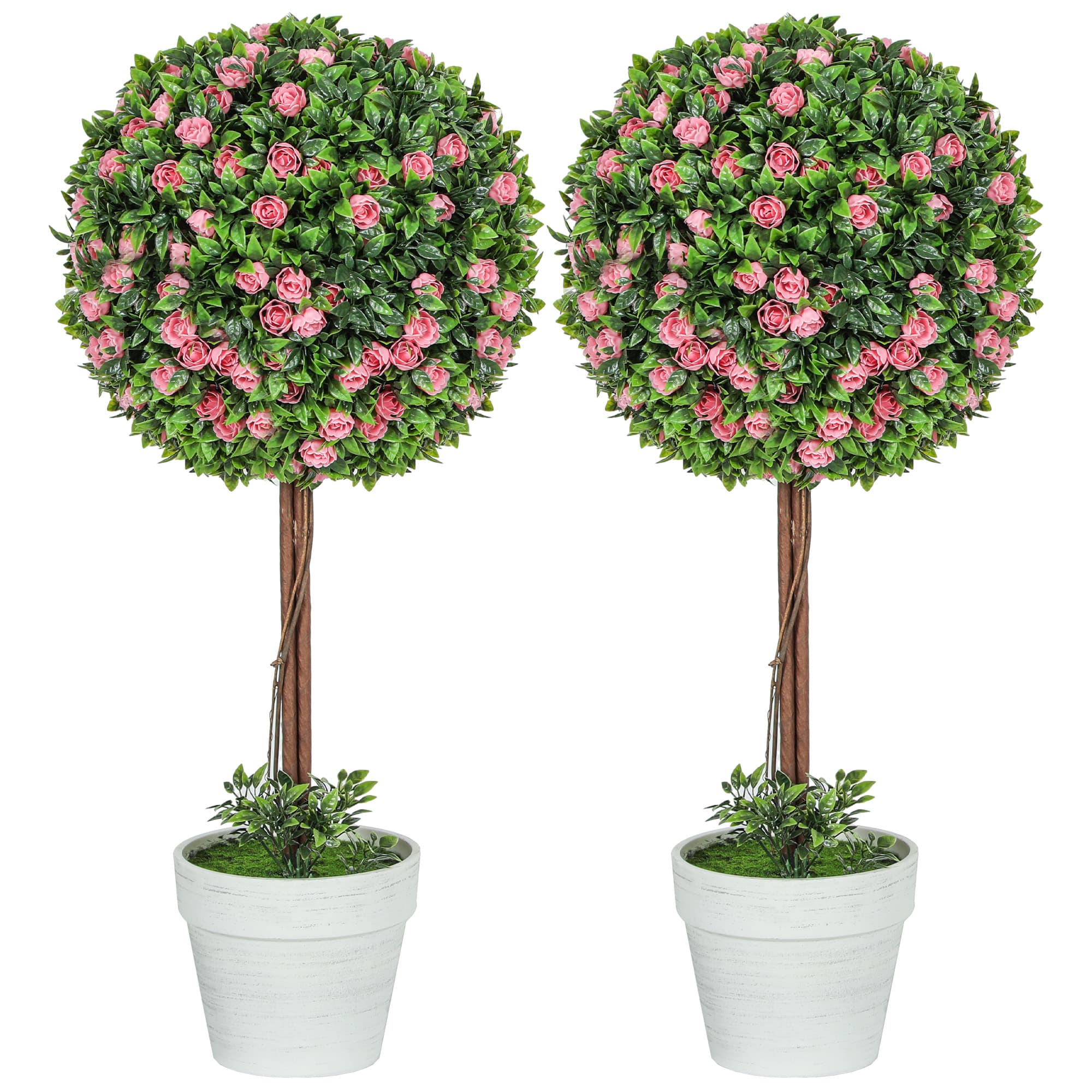 Pink Artificial Rose Topiary Trees for Easy Decor - image 10