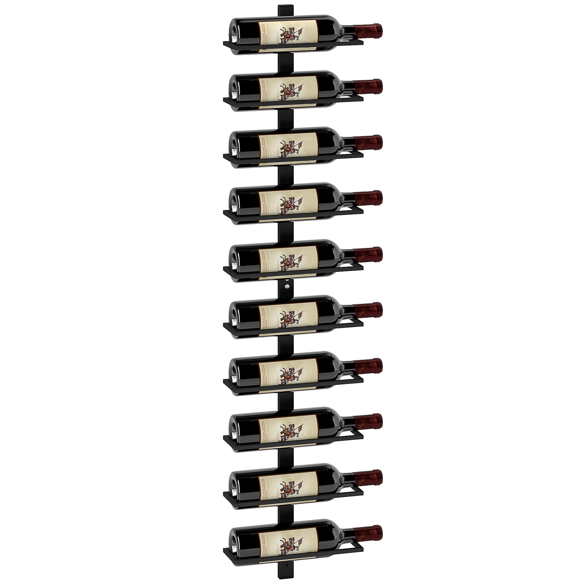 Display 10 bottles neatly with a slim wall wine rack - image 6