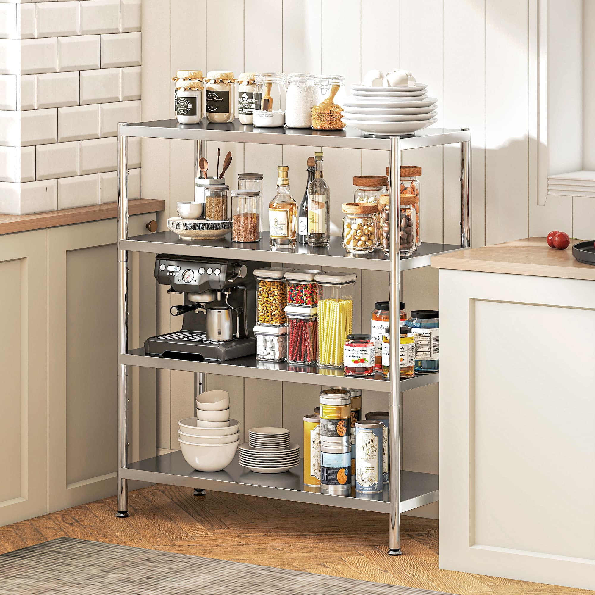 Transform Your Kitchen with this 4-Tier Stainless Steel Rack - image 5