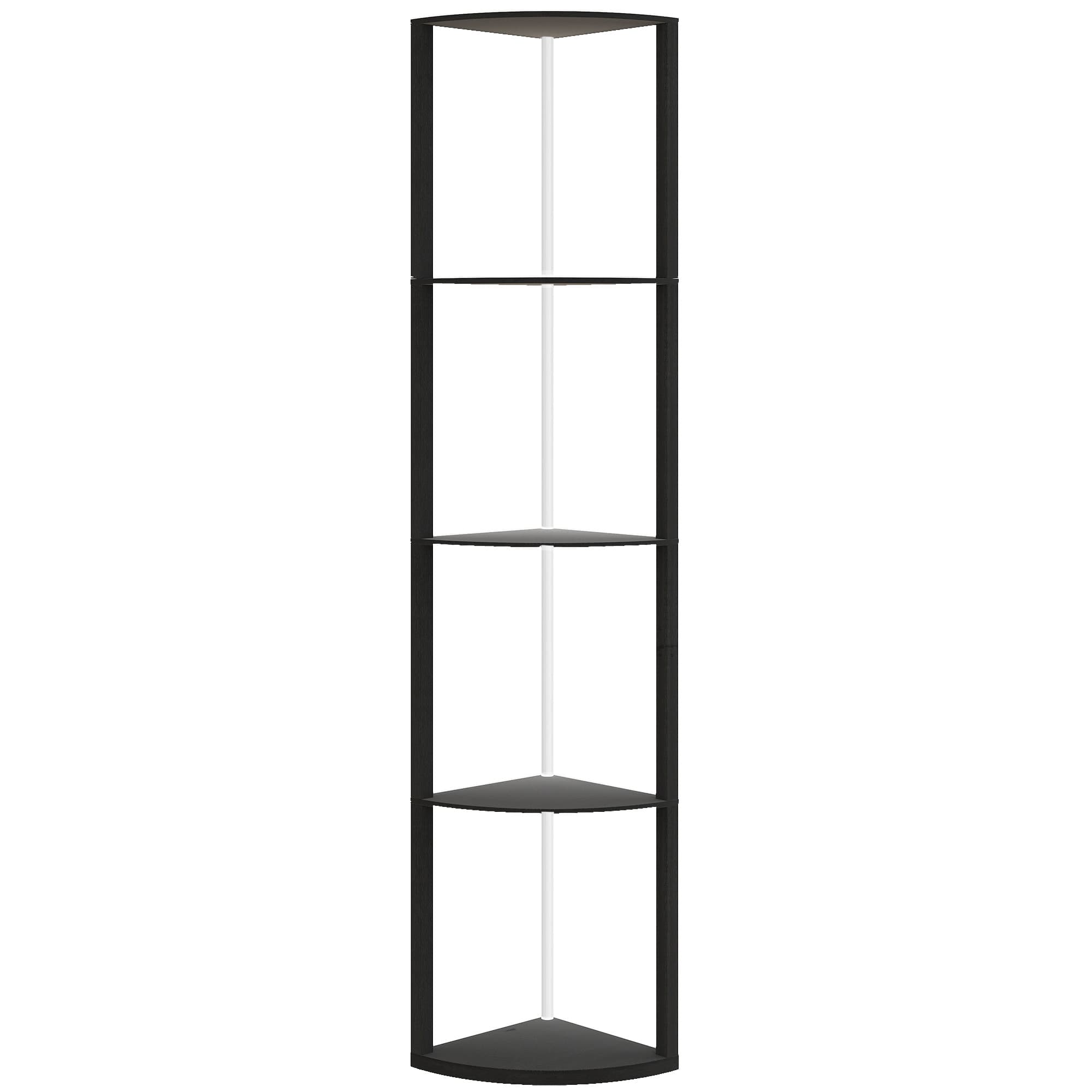 Transform Your Space with this RGB LED Shelf Floor Lamp - Black