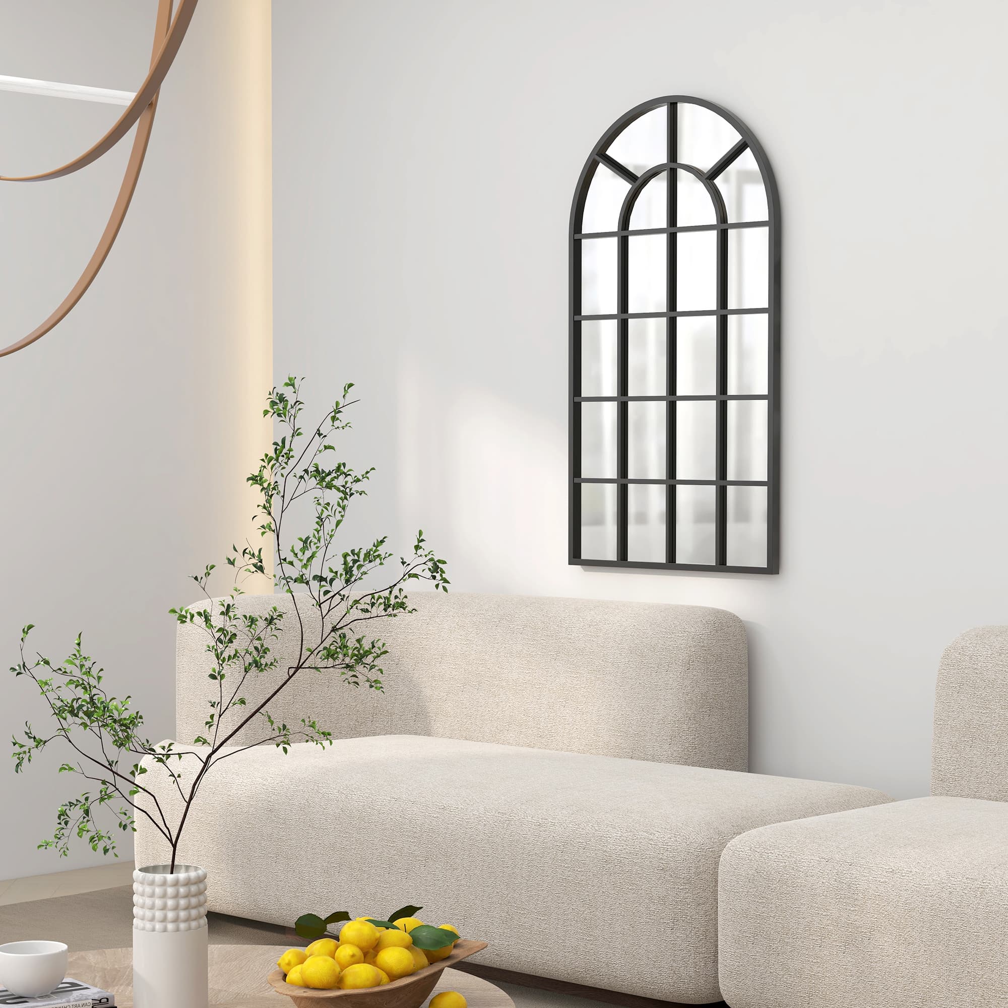 Transform Your Space with this Arched Window Wall Mirror - image 3