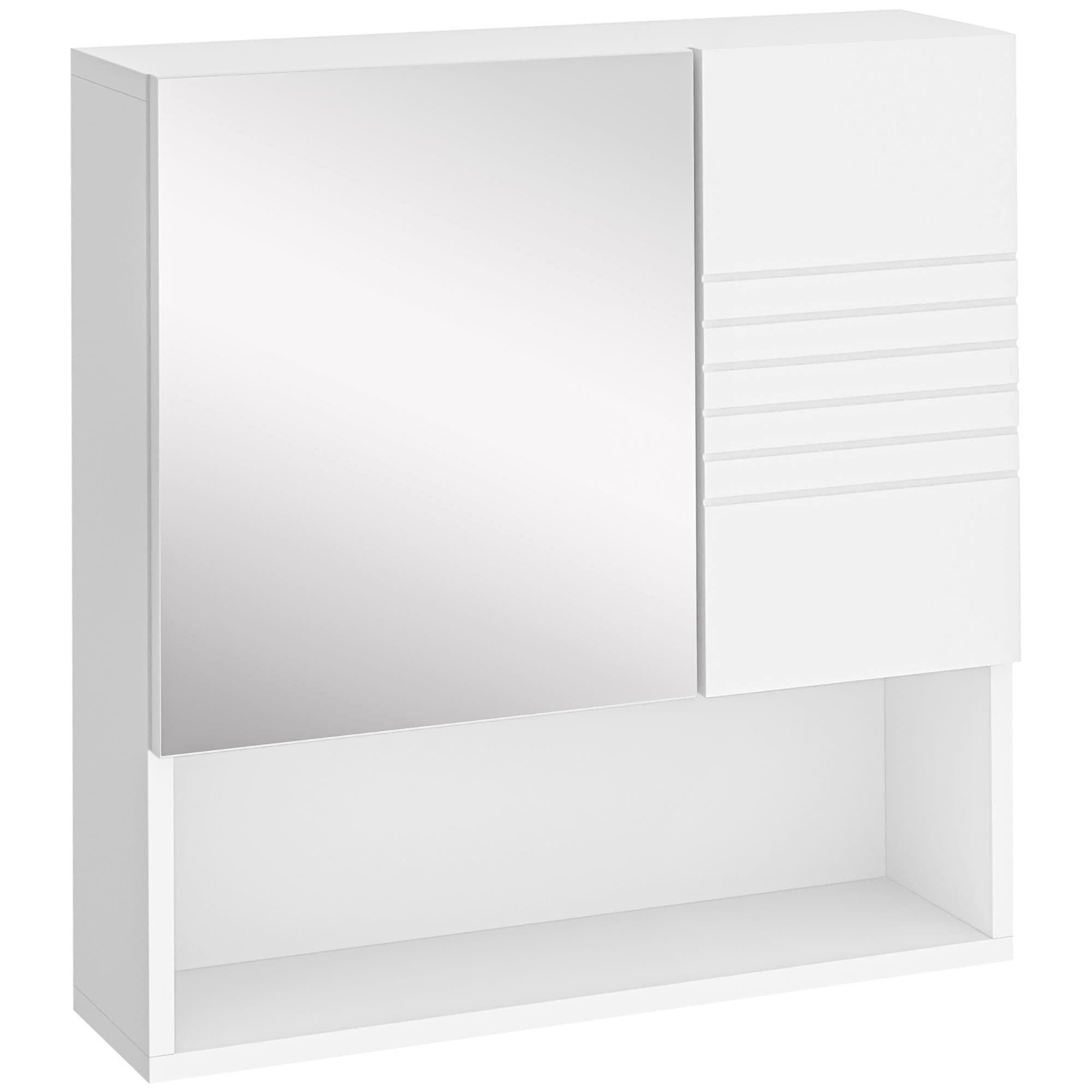 Wall-Mounted White Bathroom Mirror Cabinet - image 10
