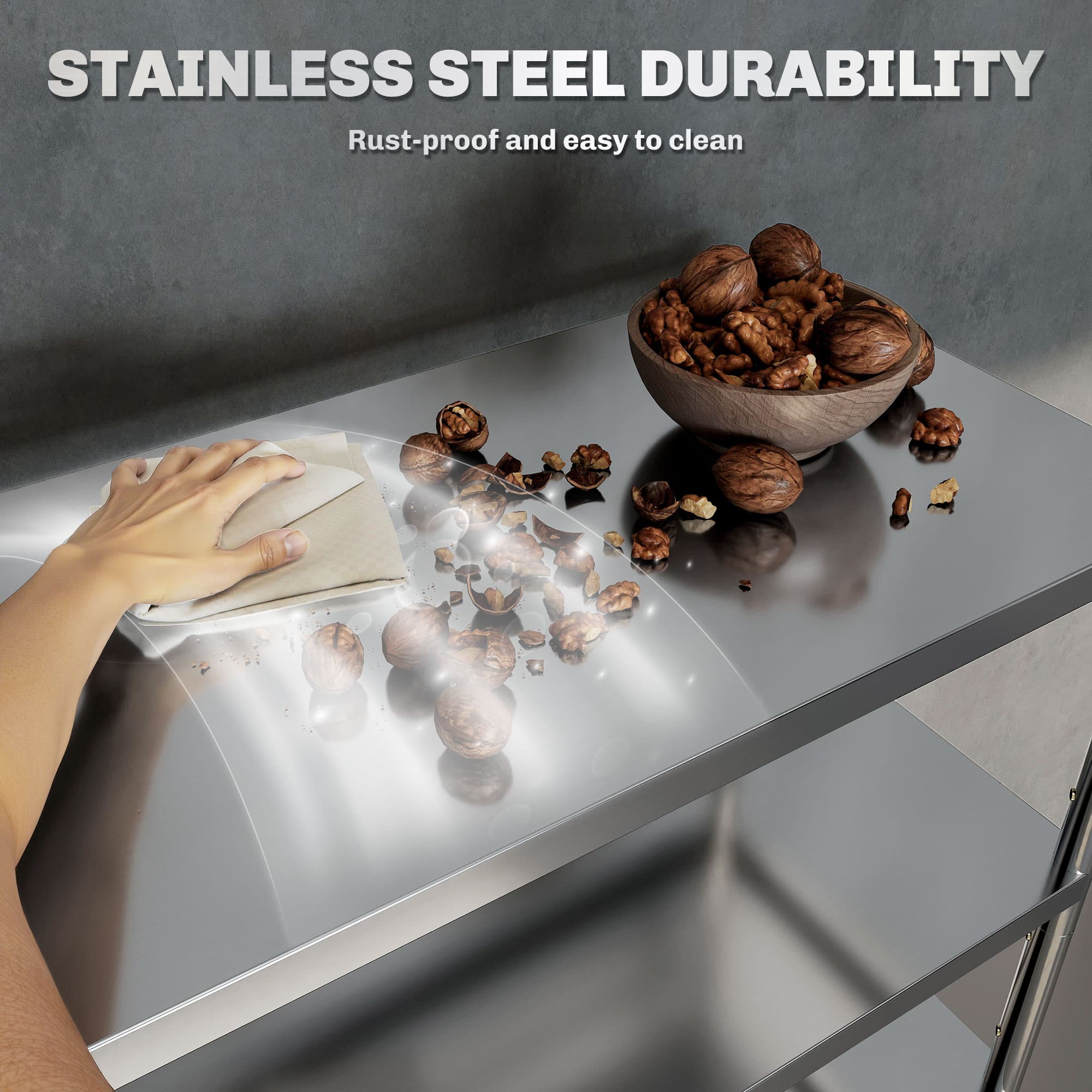Transform Your Kitchen with this 4-Tier Stainless Steel Rack - image 3