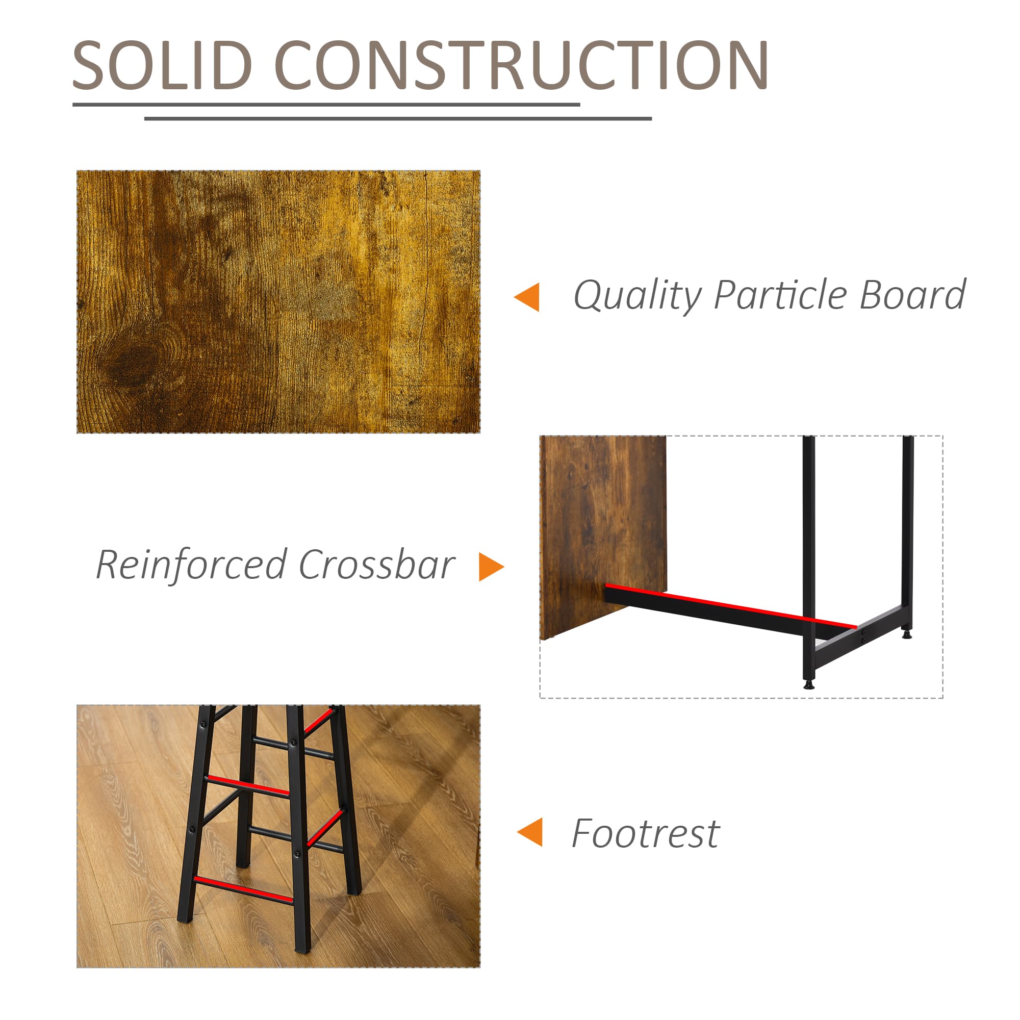 Effortless Dining: Industrial Bar Table Set for Small Spaces - image 4