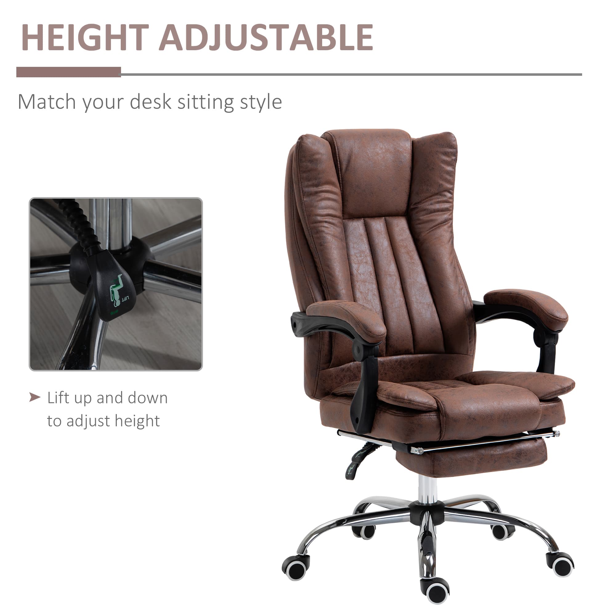 Transform Your Workday with the Vinsetto Reclining Chair - image 2