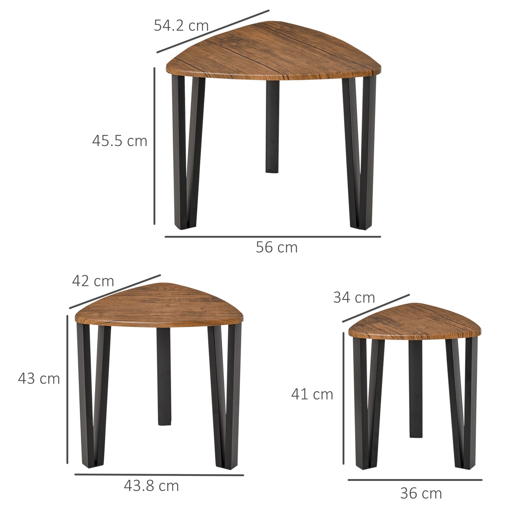 Transform Your Space with this 3-Piece Walnut Nest of Tables - image 3