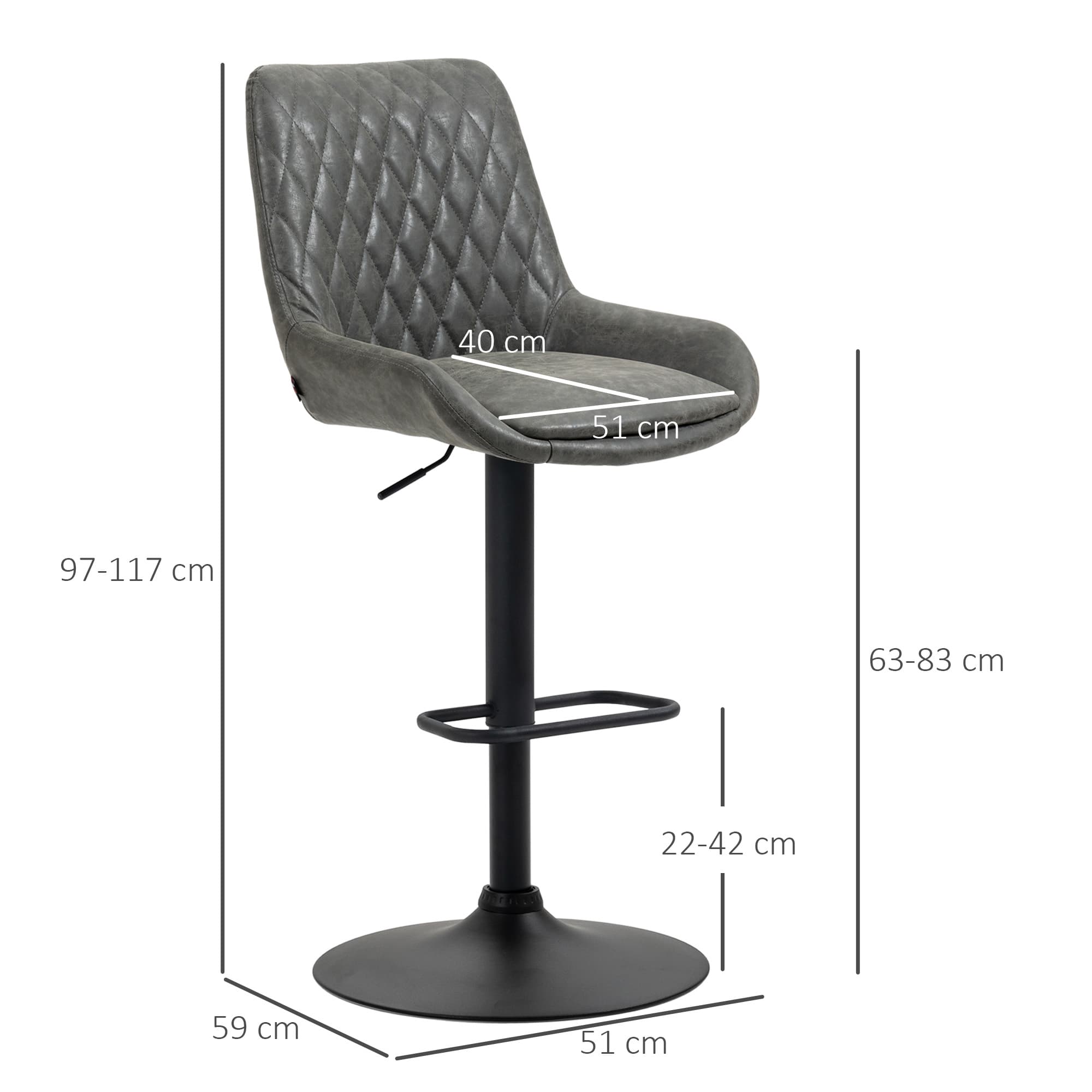 Transform Your Kitchen with Dark Grey Retro Bar Stools - image 5
