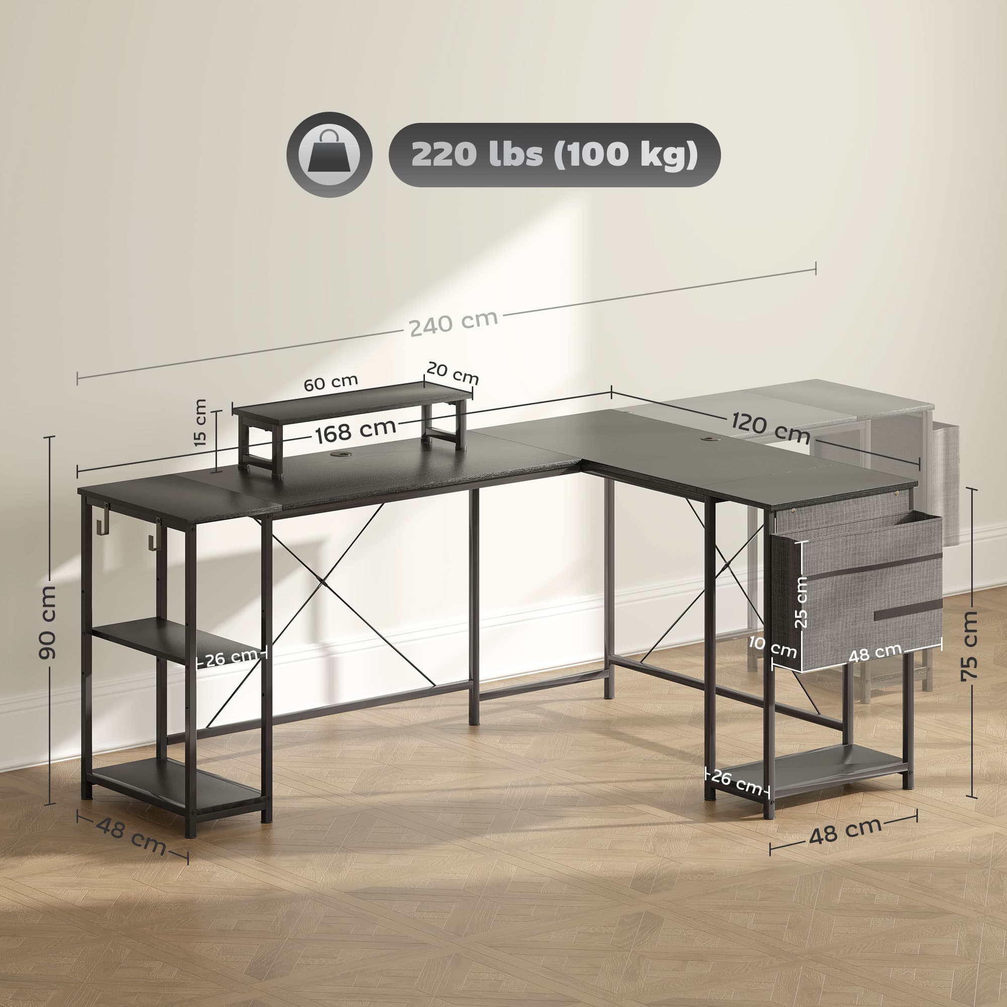 Transform Your Workspace With This Reversible L-Shaped Desk - image 2