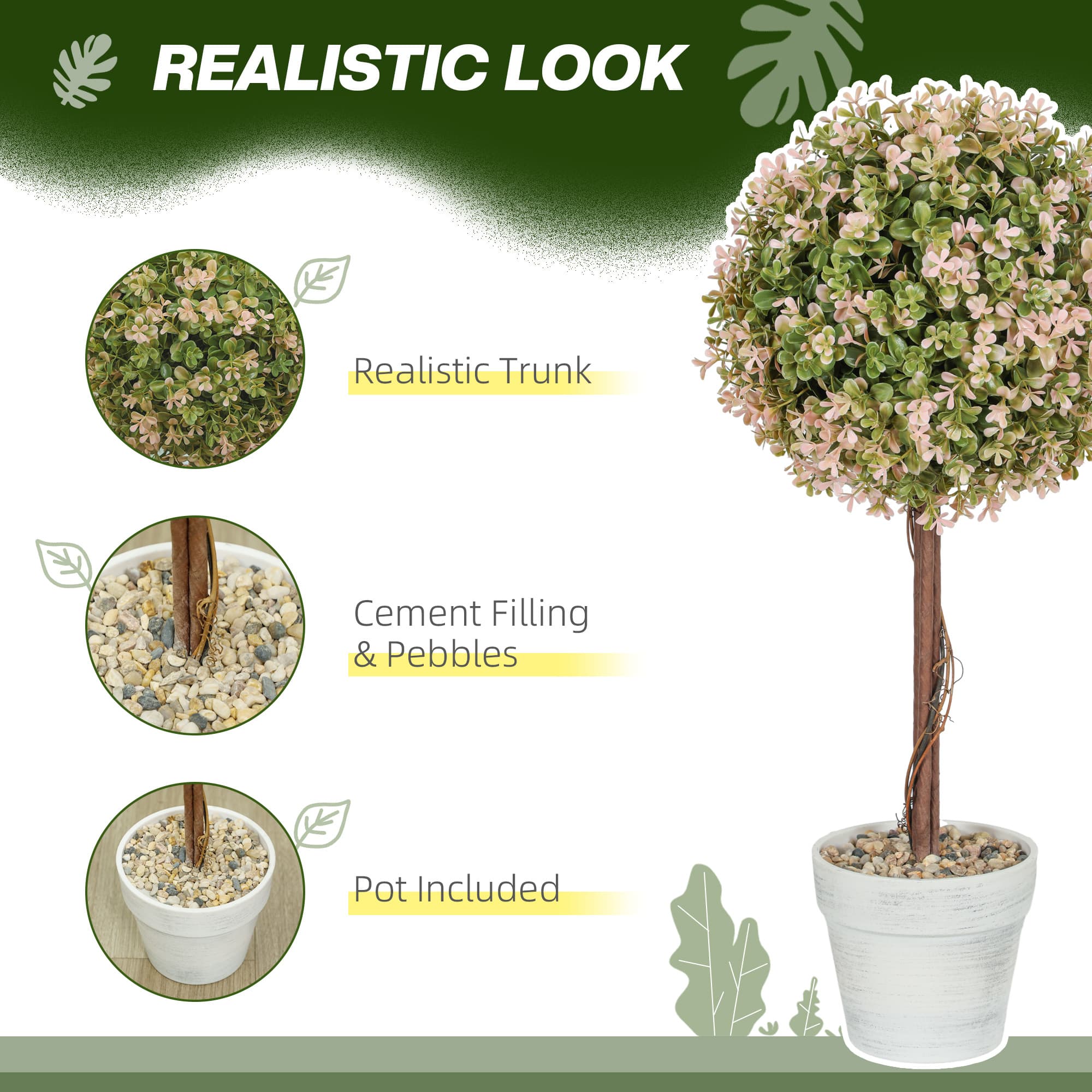 Two 60cm Artificial Murraya Plants for Easy Greenery - image 4