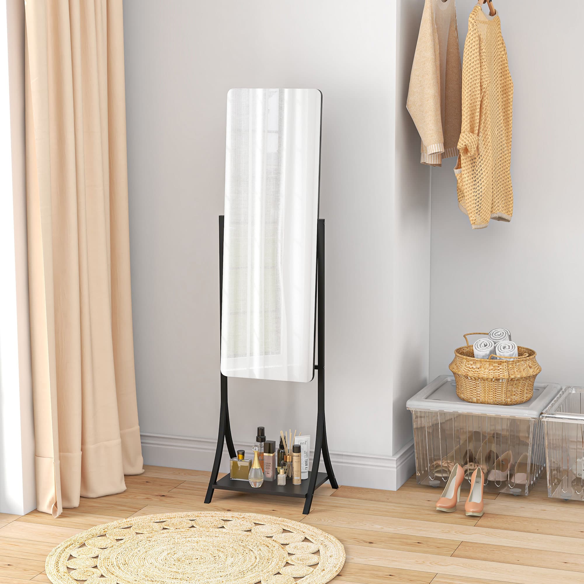 Transform Your Morning Routine with this Frameless Floor Mirror - image 5