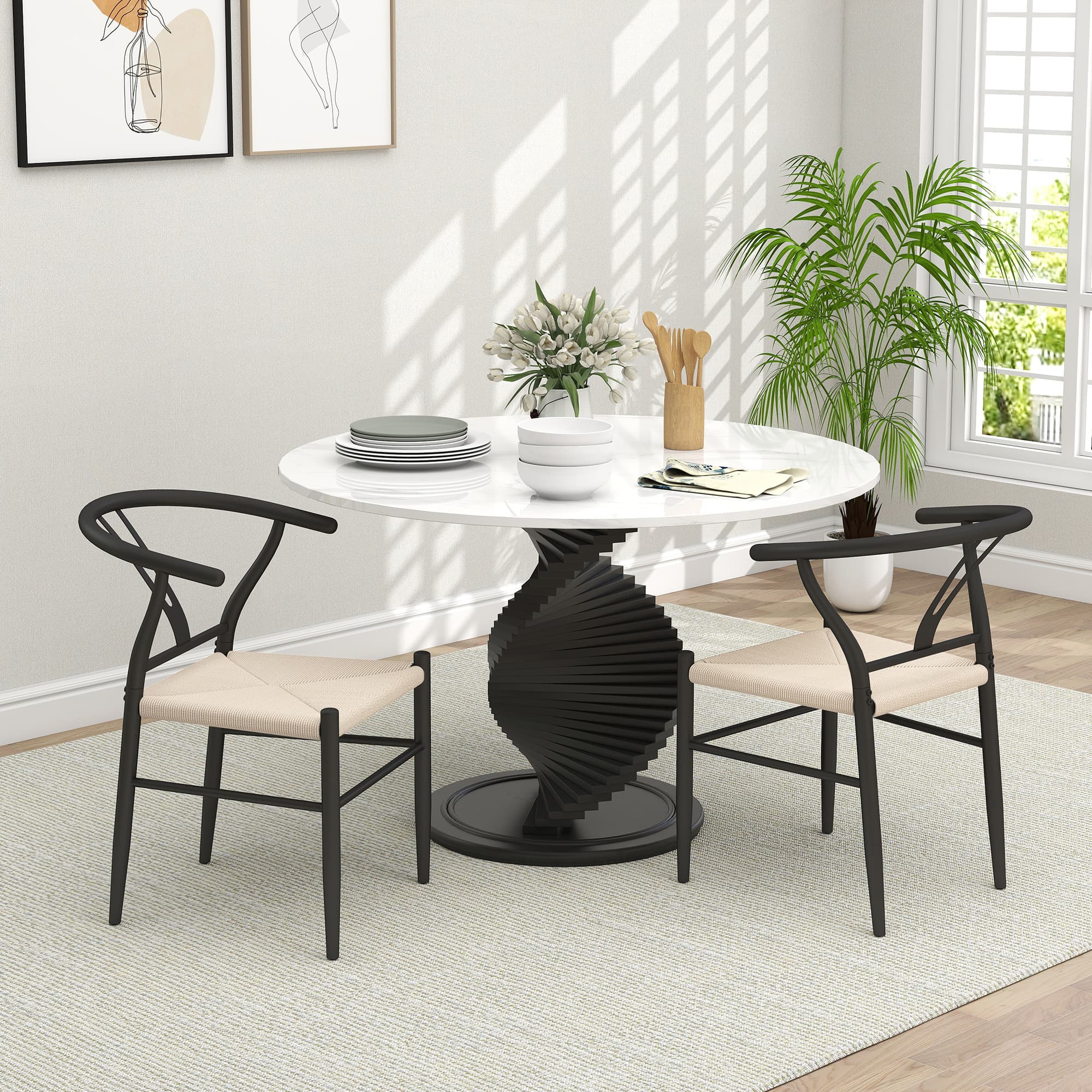 Effortlessly Elevate Your Dining Space with Wishbone Chairs - image 4