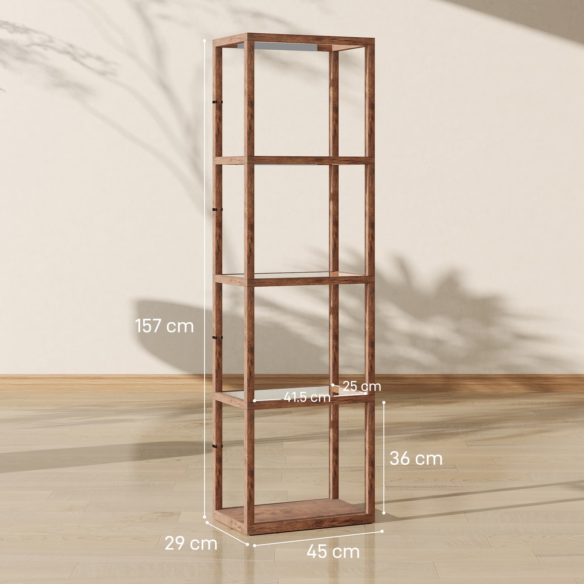 Transform Your Space with this Rustic Brown Shelf Lamp - image 4