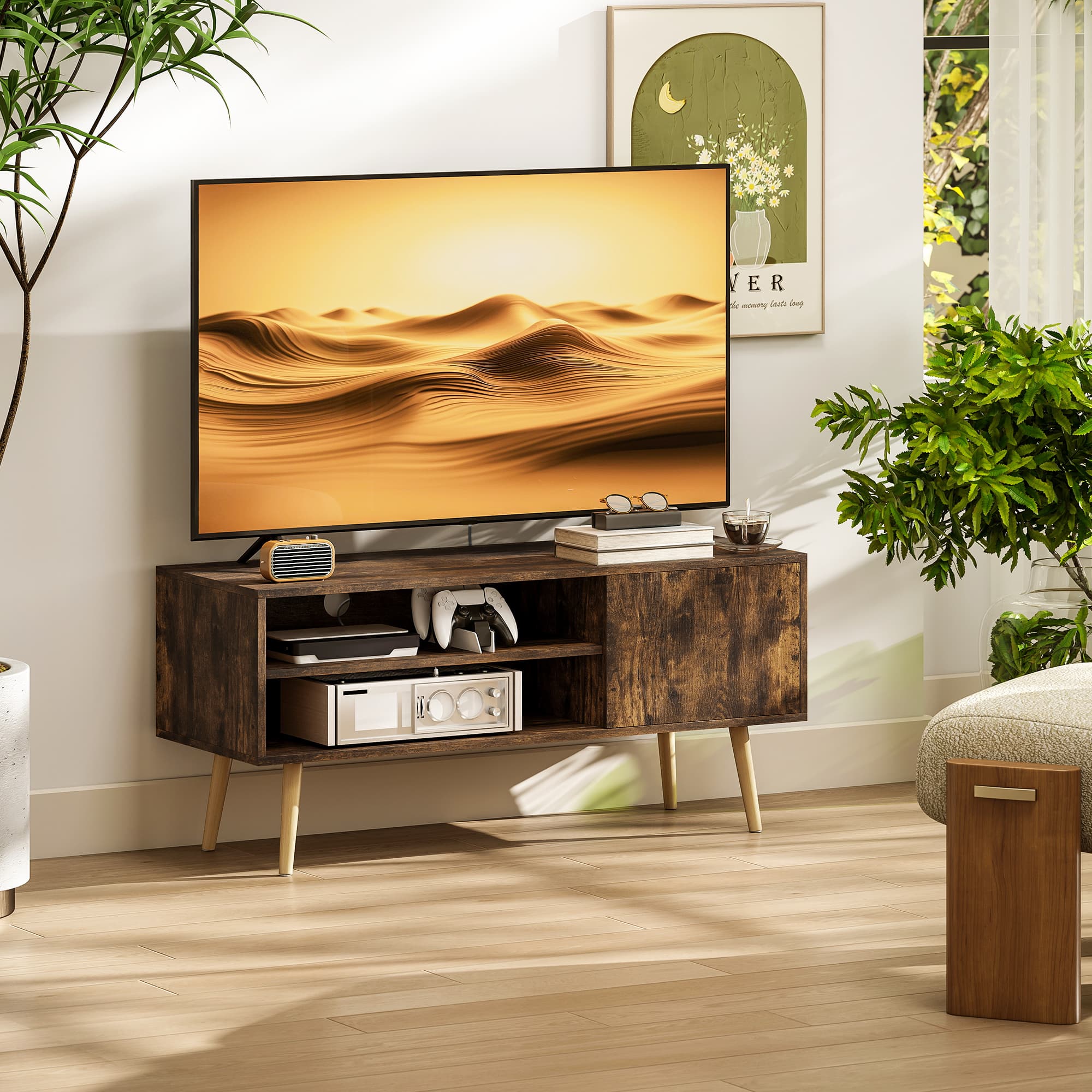 Transform Your Living Room with this Vintage Brown TV Unit - image 1