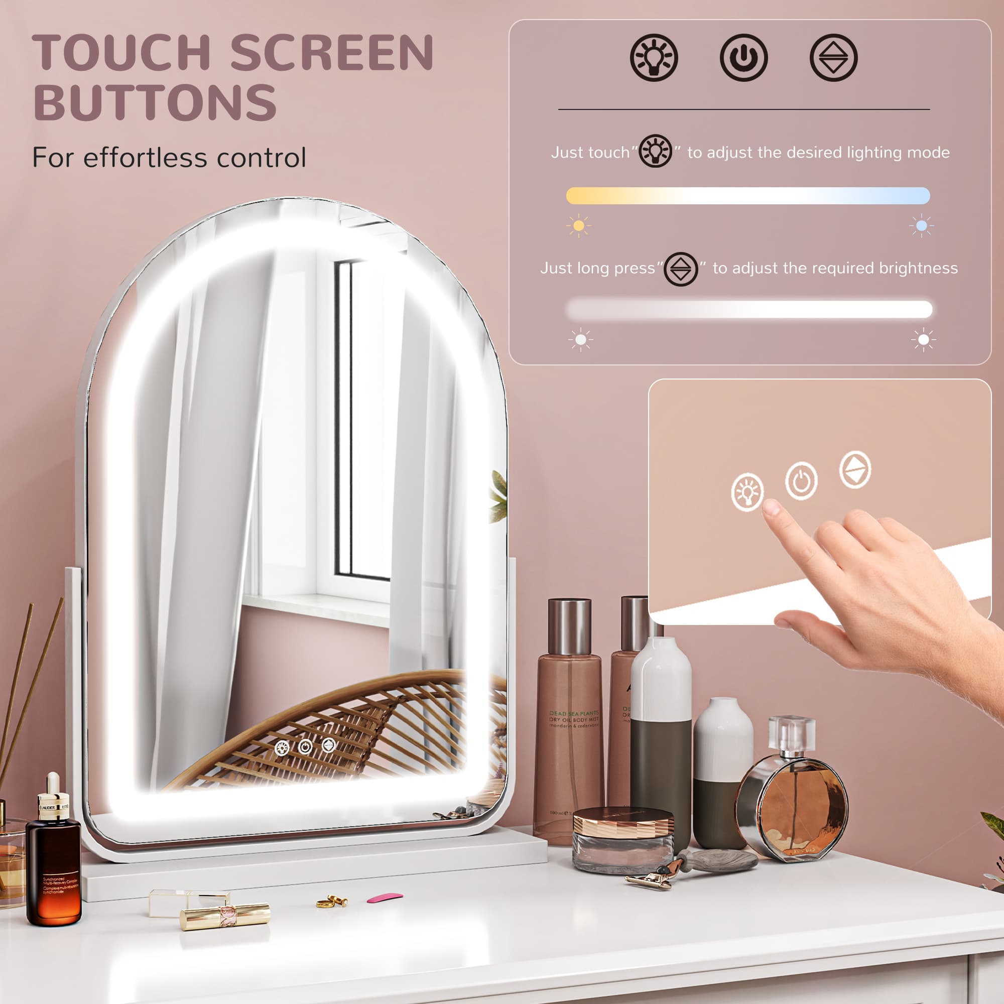 Transform Your Routine with this Dimmable White LED Vanity Mirror - image 1