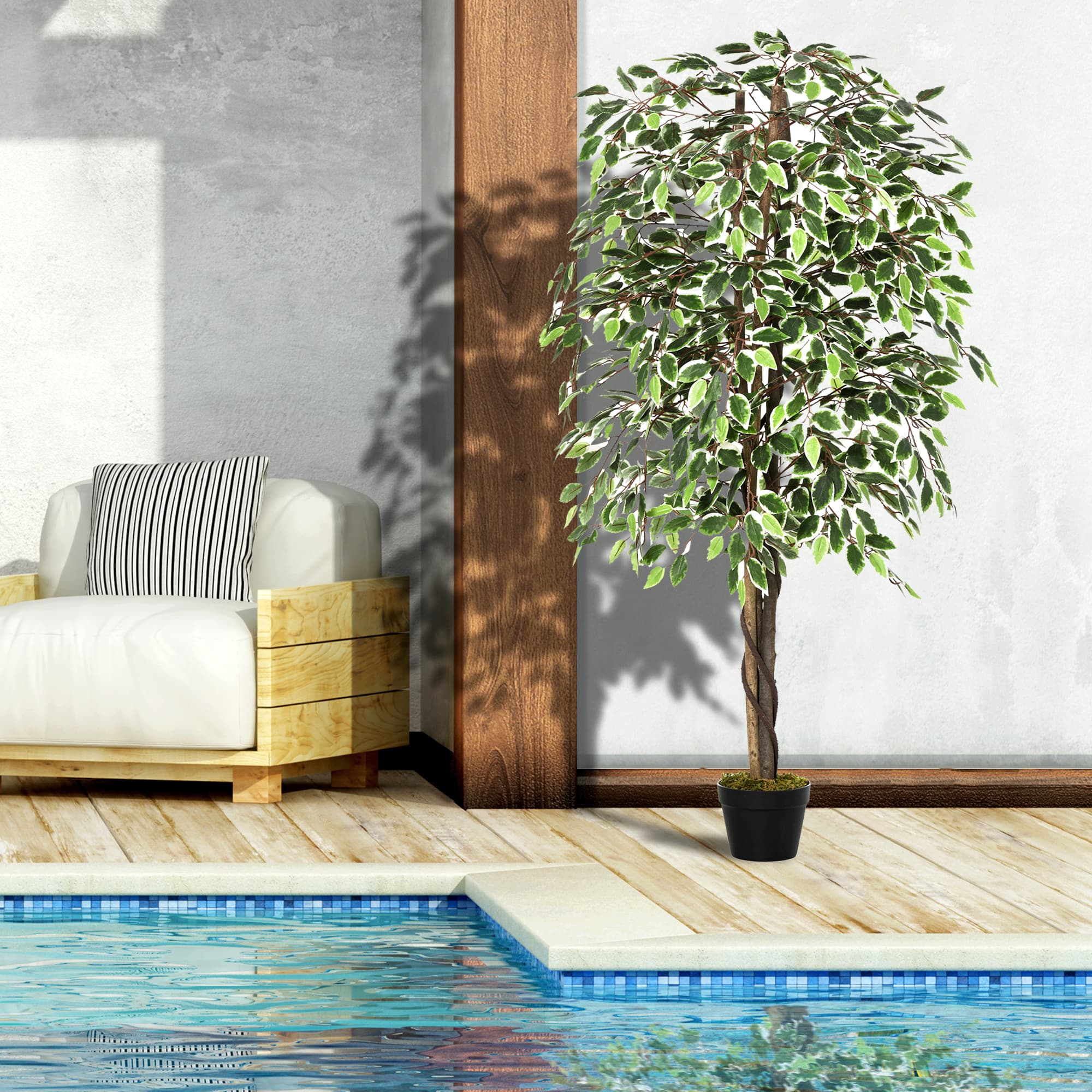 Transform Your Space with this Effortless 160cm Ficus Tree - image 1