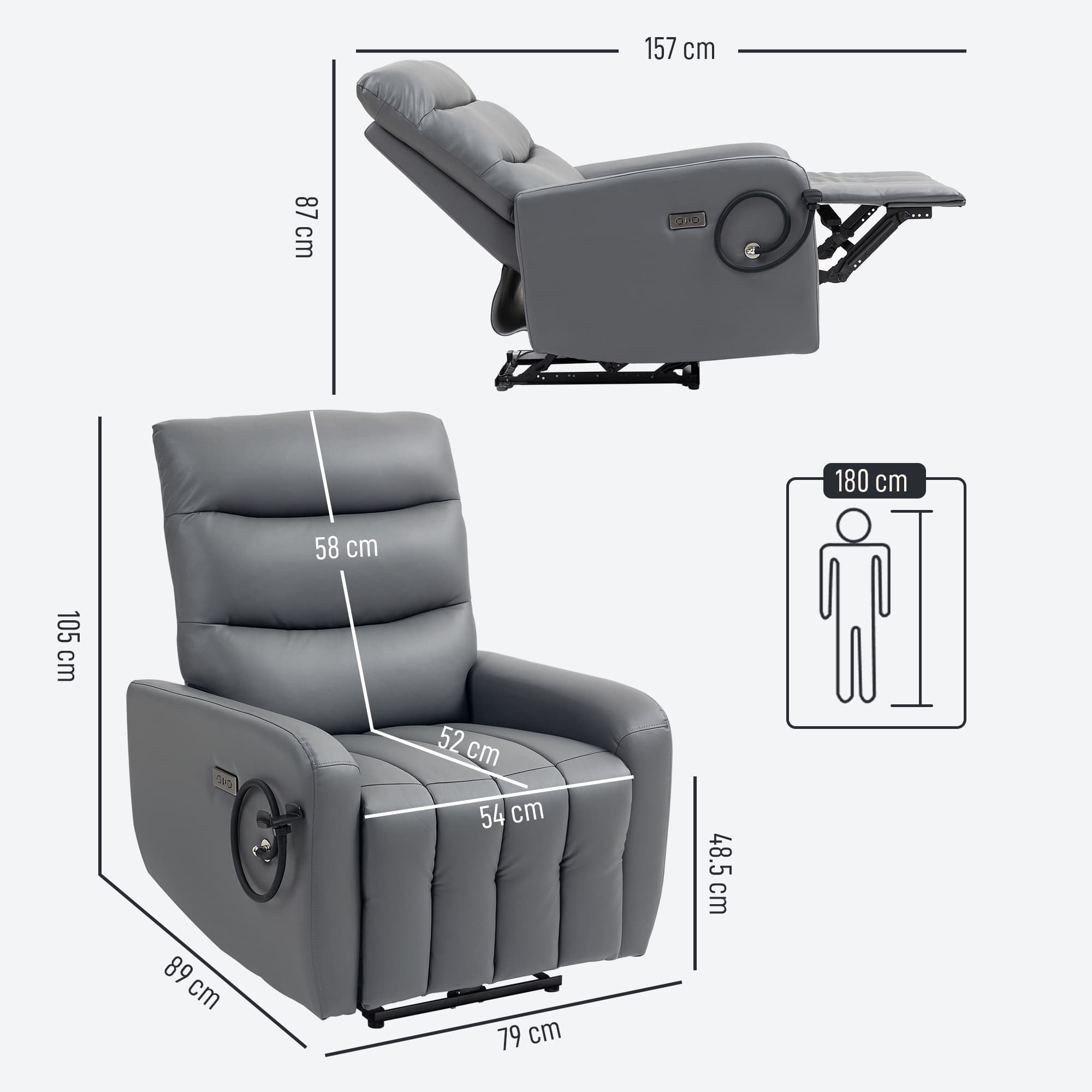 Transform Your Comfort with this Grey Electric Recliner - image 4