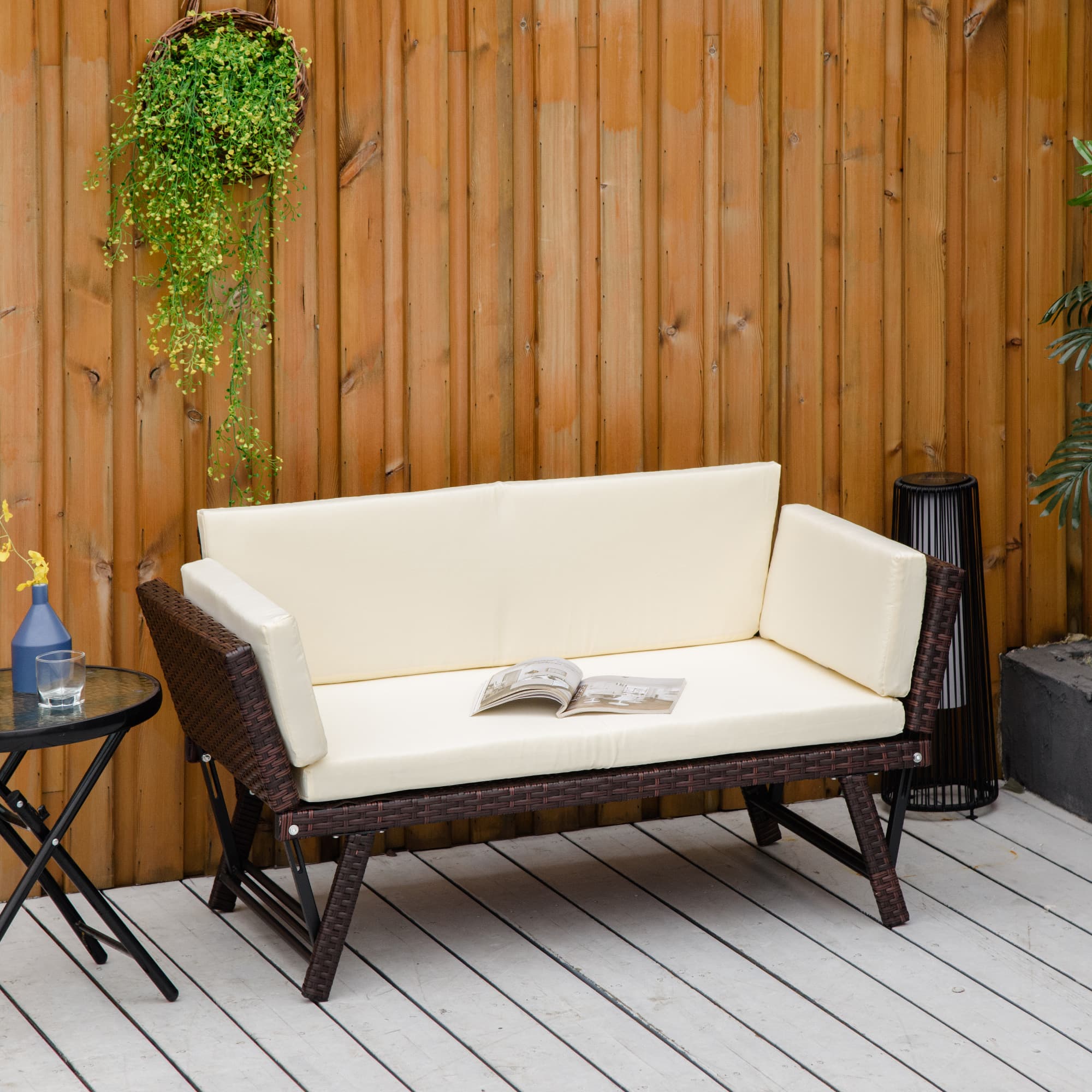 Transform Your Garden with this 2-in-1 Rattan Sofa Daybed - image 4