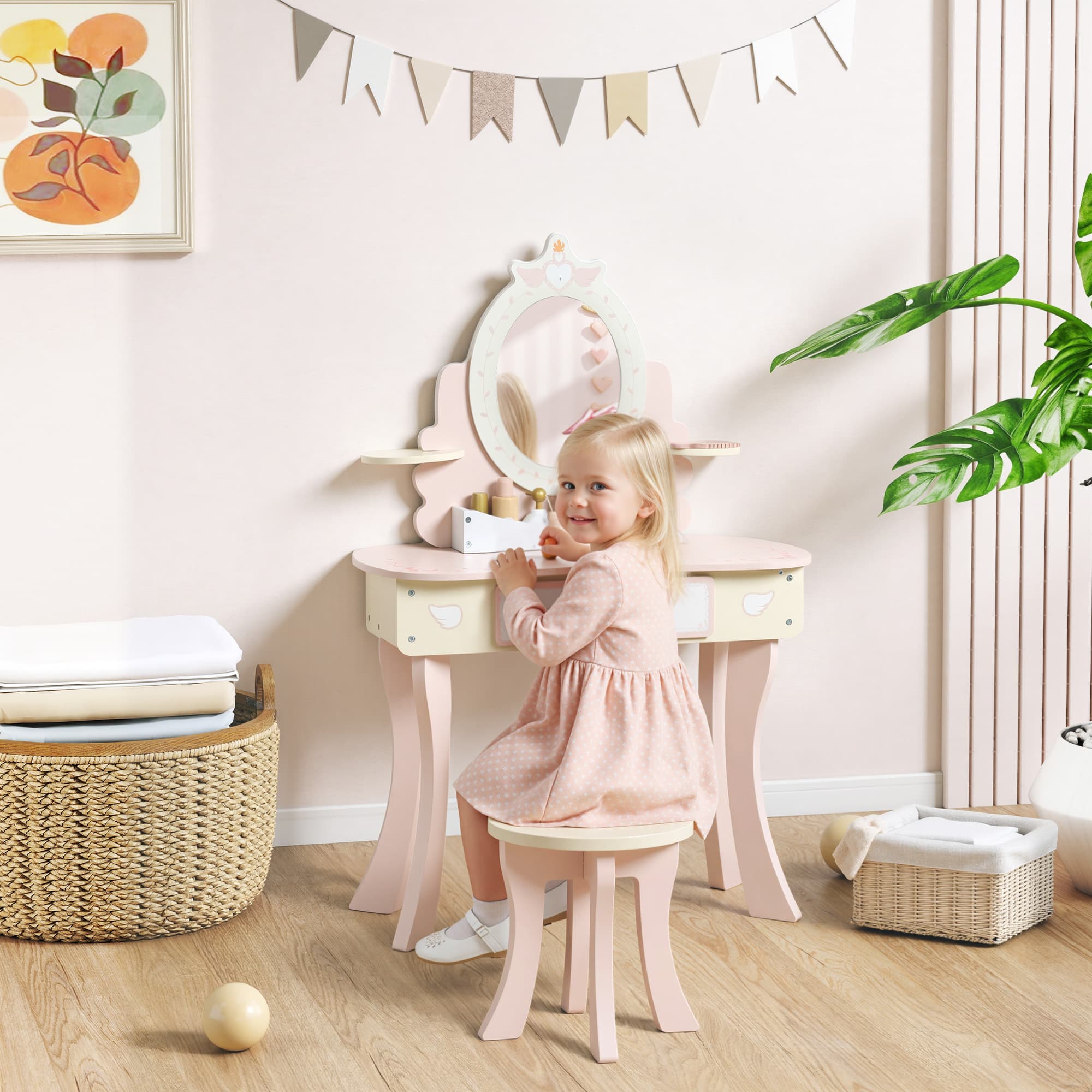 Transform Their Playtime With This Pink 2-in-1 Vanity Set - image 2