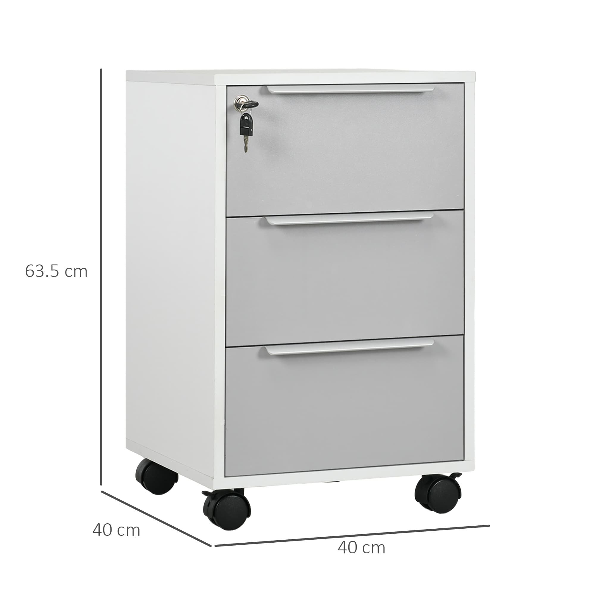 Secure Your Workspace with this 3-Drawer Locking Cabinet - image 3