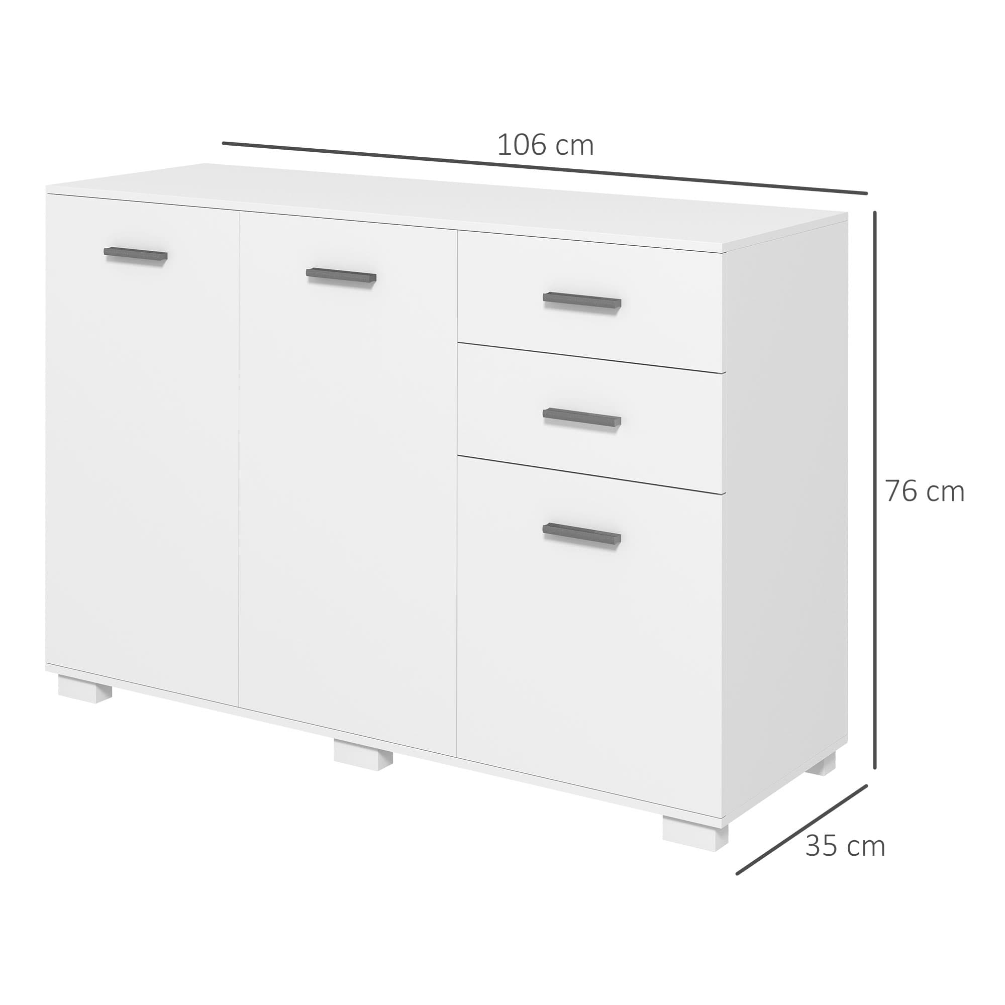 Modern High Gloss White Sideboard for Effortless Storage - image 4
