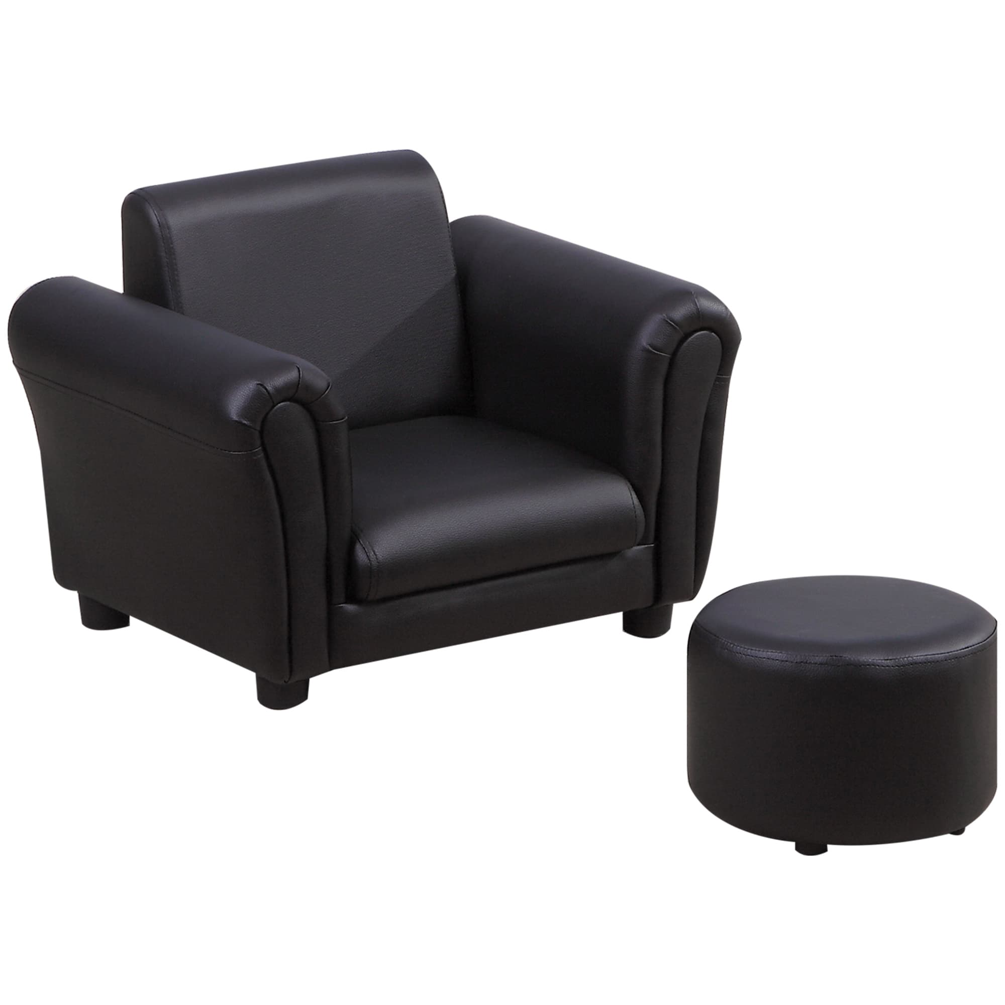 Transform Their Space with this Black Toddler Armchair Set - Black