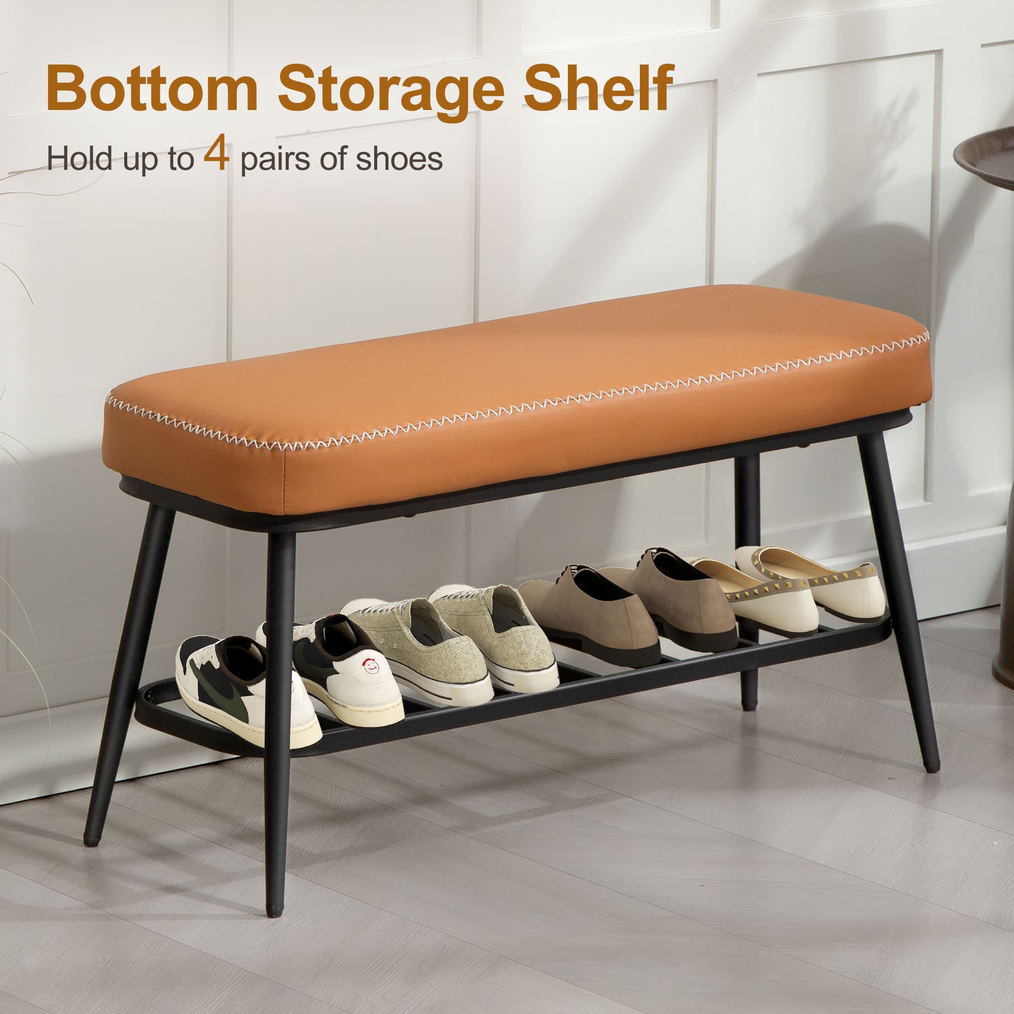 A slim shoe bench that keeps busy hallways tidy - image 1