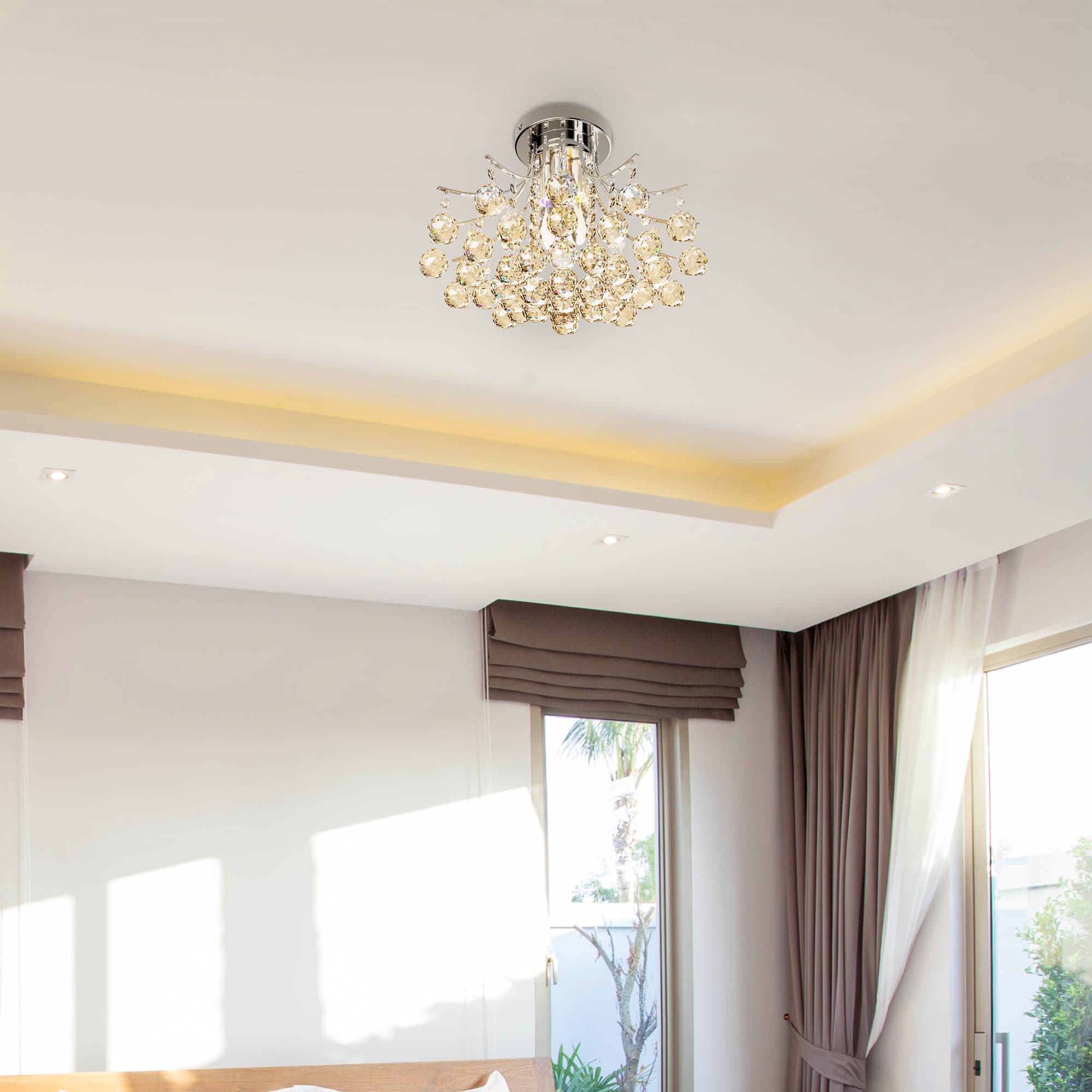 Discover the Sparkling K9 Crystal 3-Light Chandelier - image 5