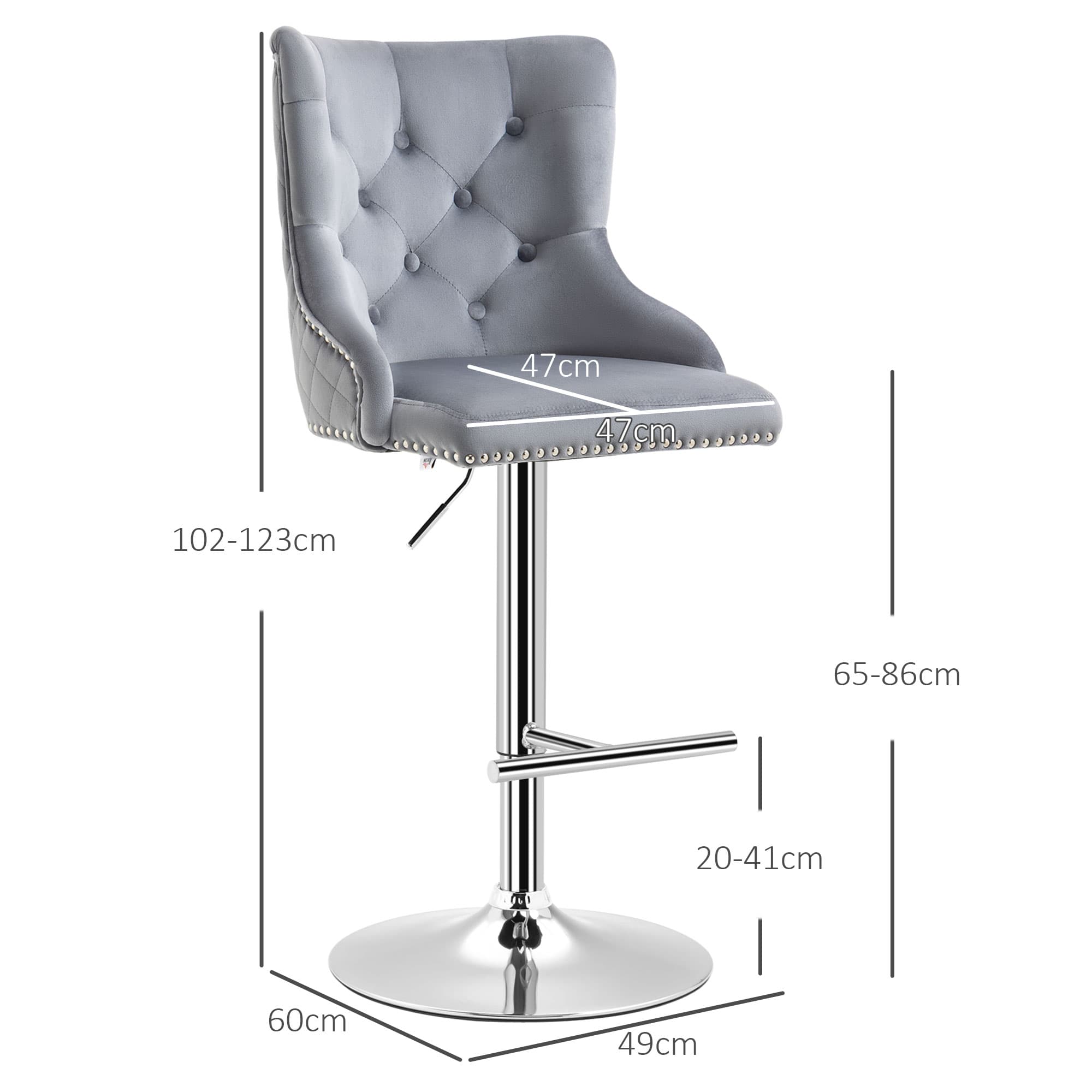 Transform Your Kitchen with Grey Velvet Swivel Bar Stools - image 1