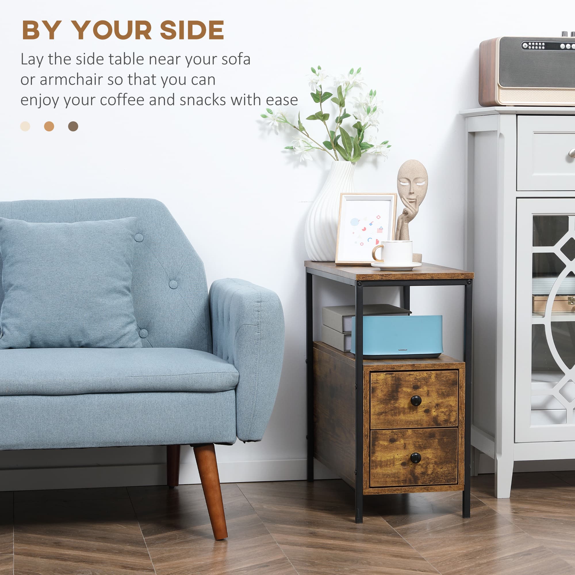 Transform Small Spaces with this Narrow Industrial Side Table - image 5