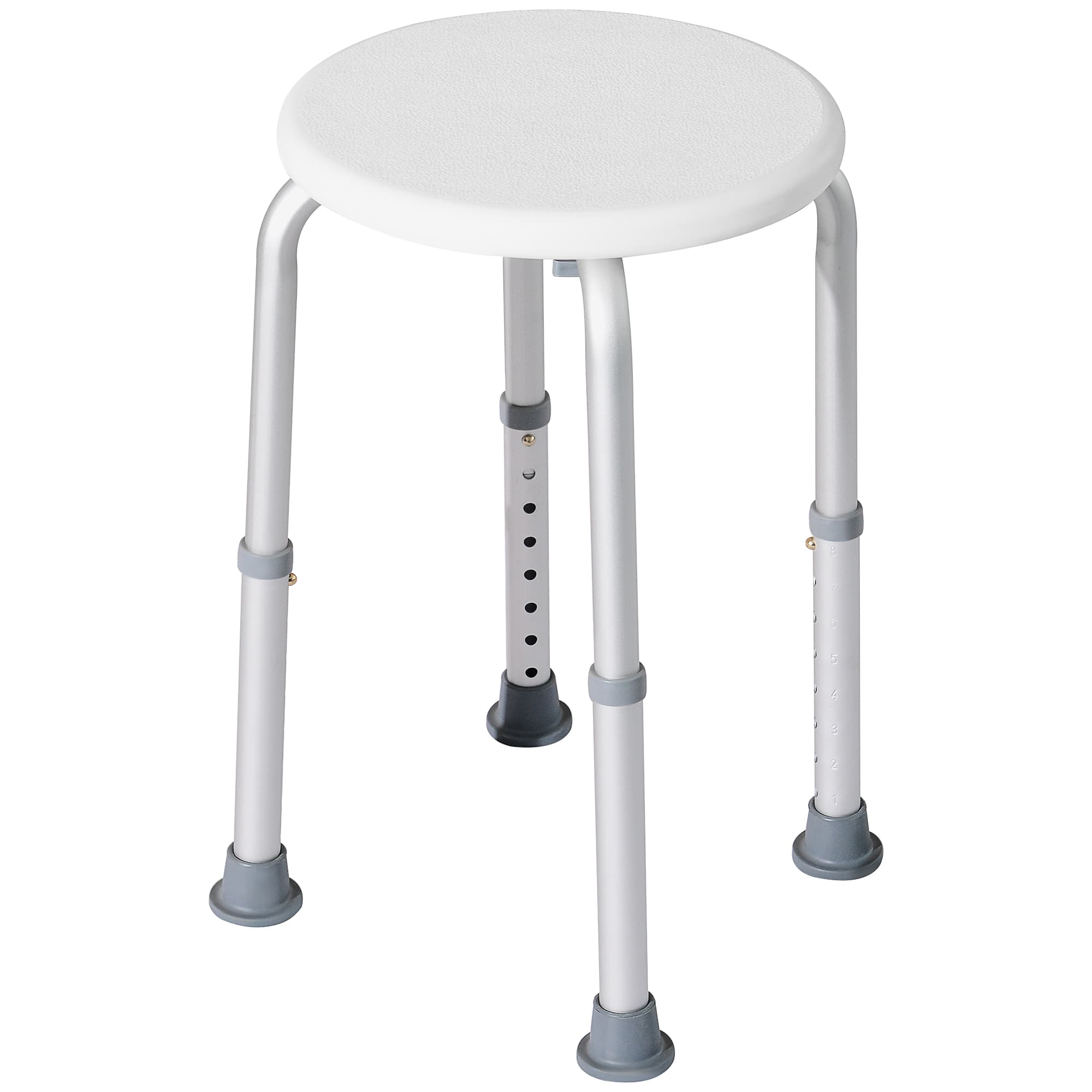 Shower Stool with Adjustable Height and Non-Slip Suction Feet - image 6