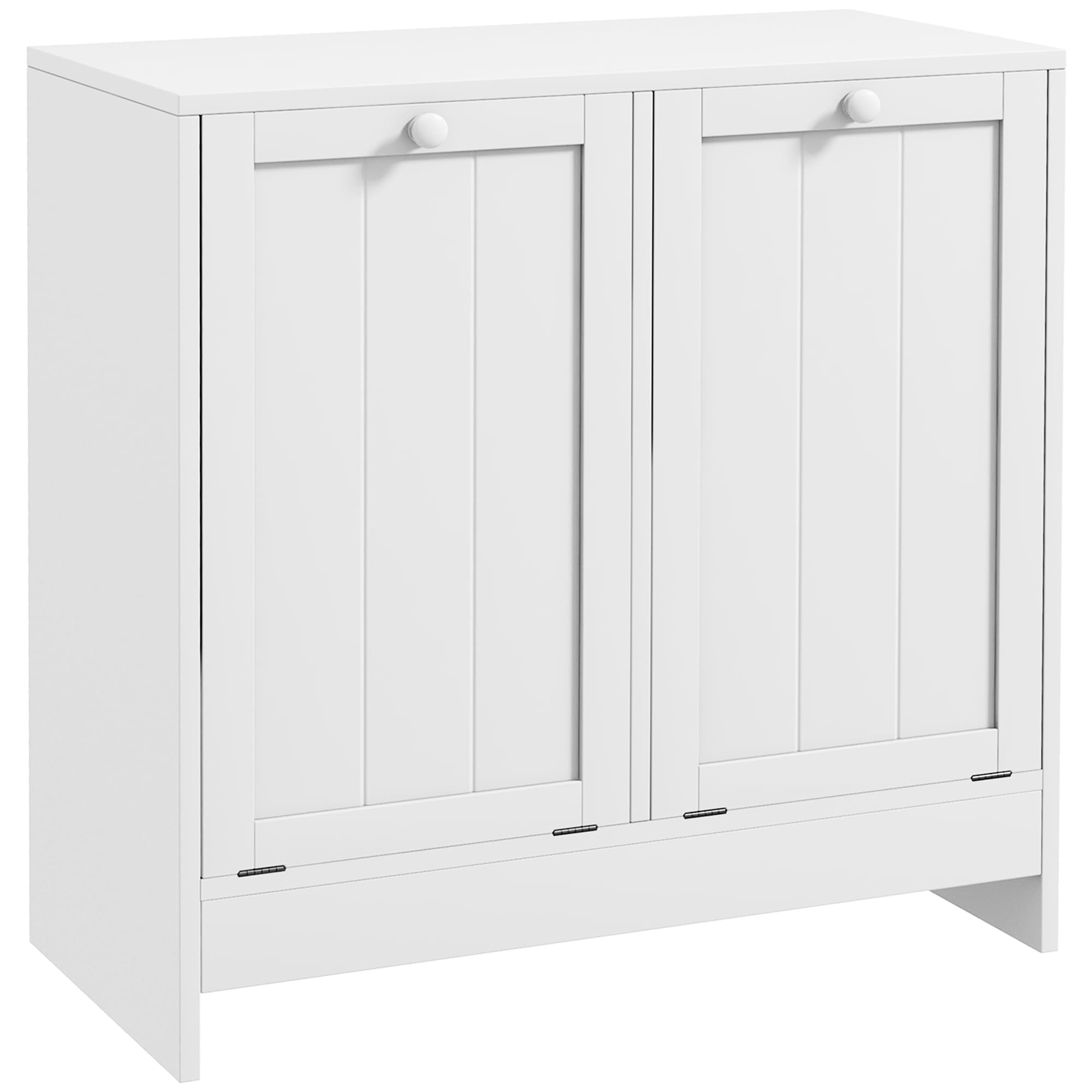 Effortless Sorting with the Kleankin Double Laundry Hamper - White