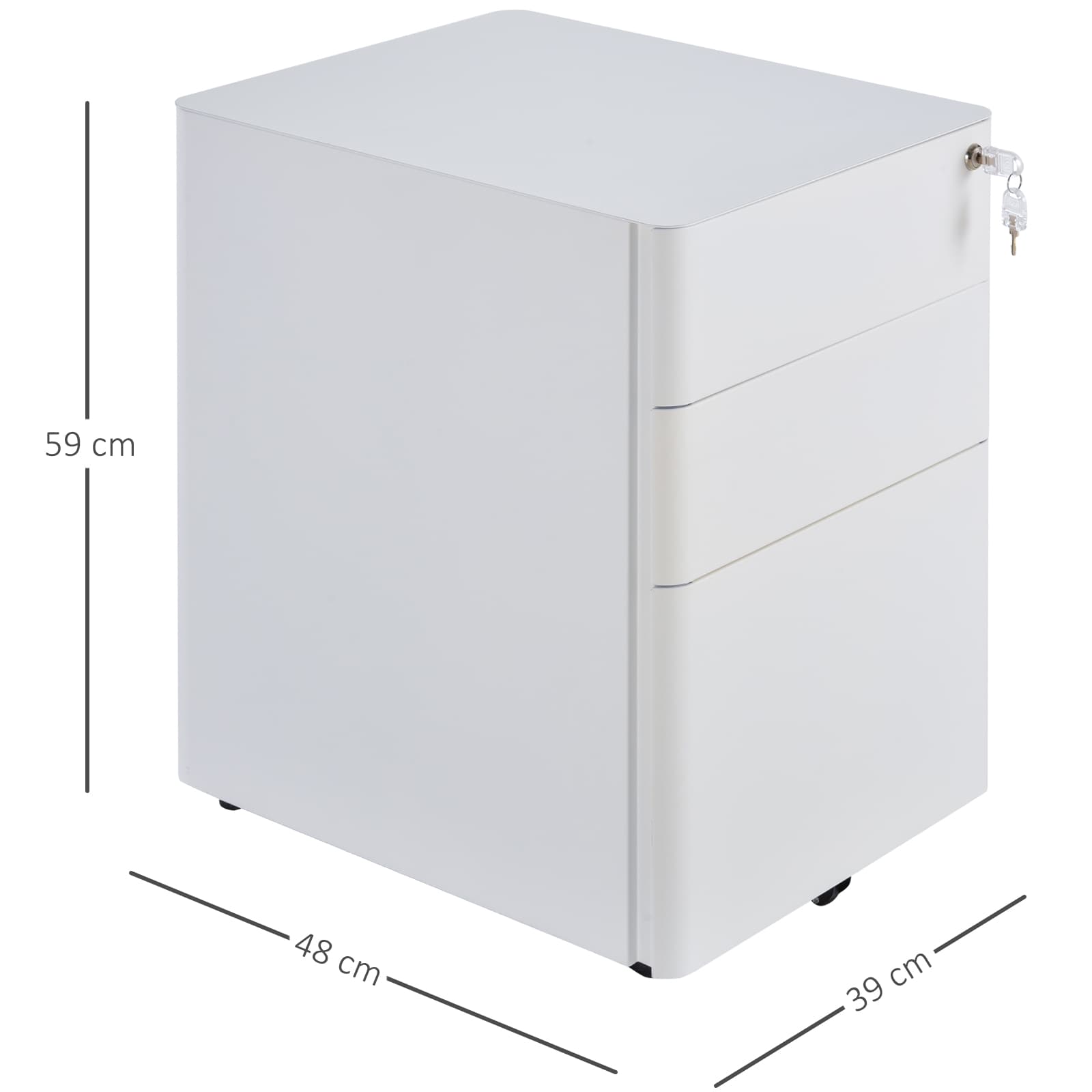 Transform Your Office with this Secure 3-Drawer Filing Cabinet - image 1