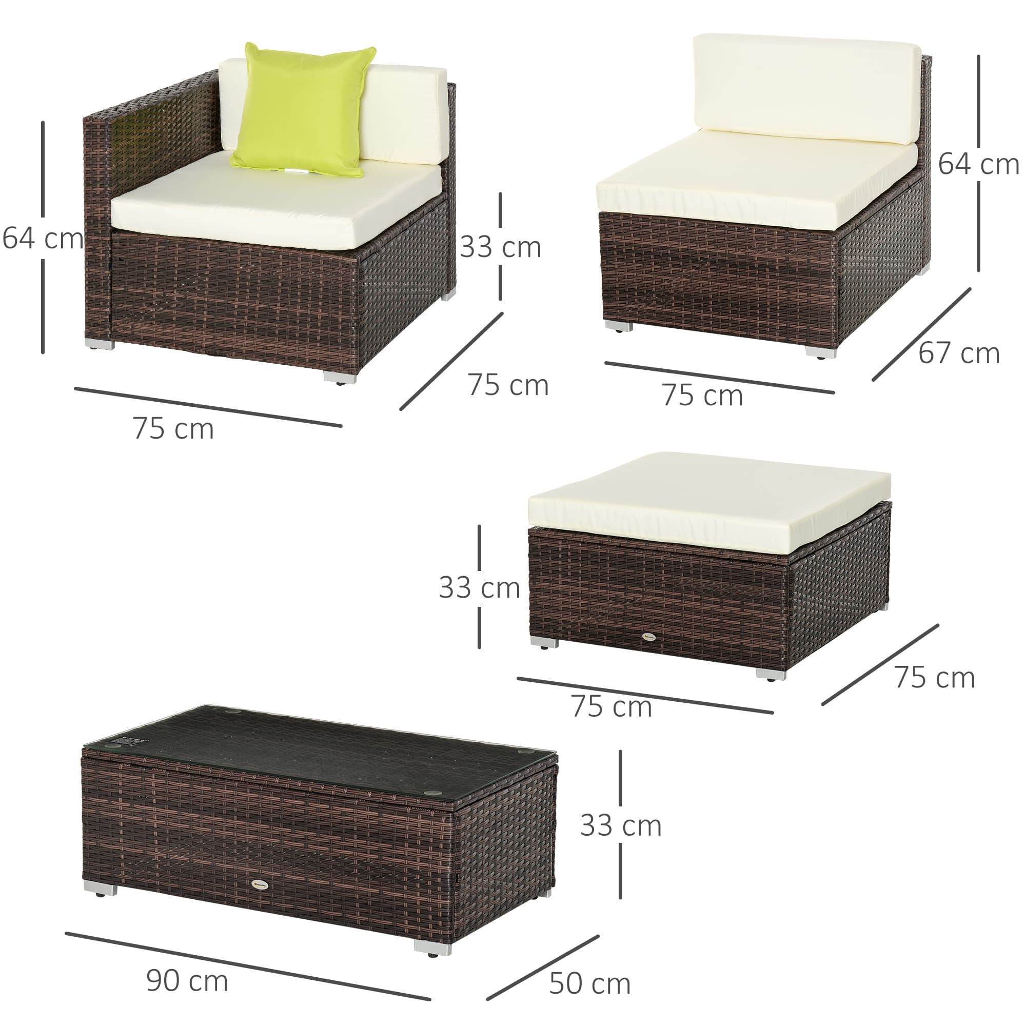 Transform Your Patio with this Premium 4-Seater Rattan Sofa Set - image 1