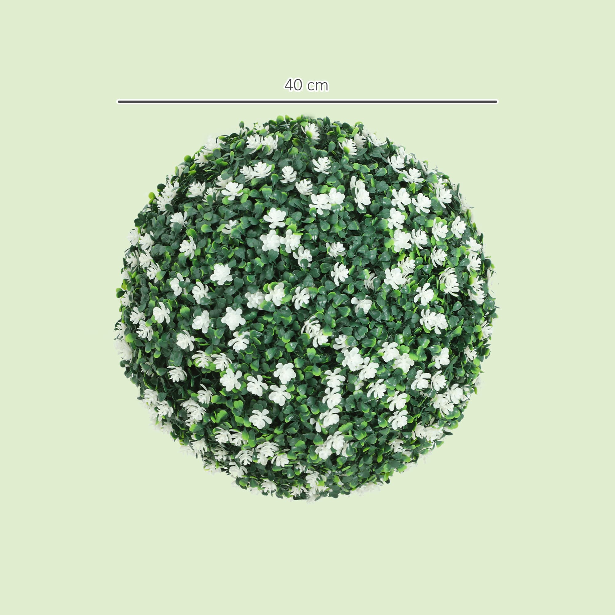 Year-round greenery with two flowering boxwood balls - image 3