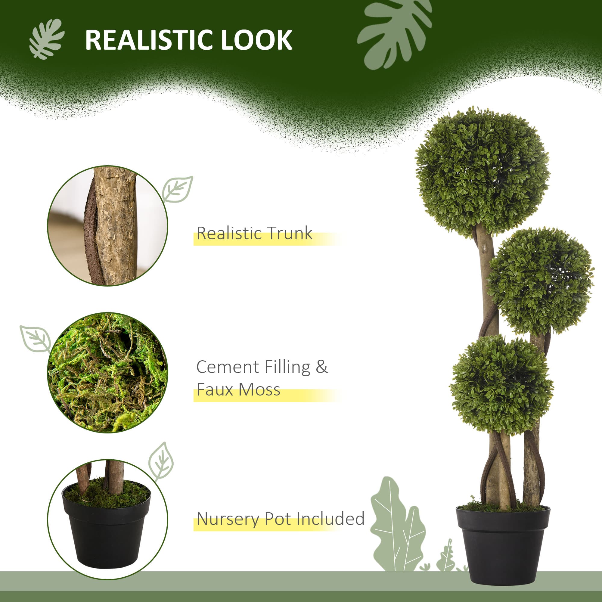 Artificial Boxwood Ball Tree for No-Fuss Greenery - image 2
