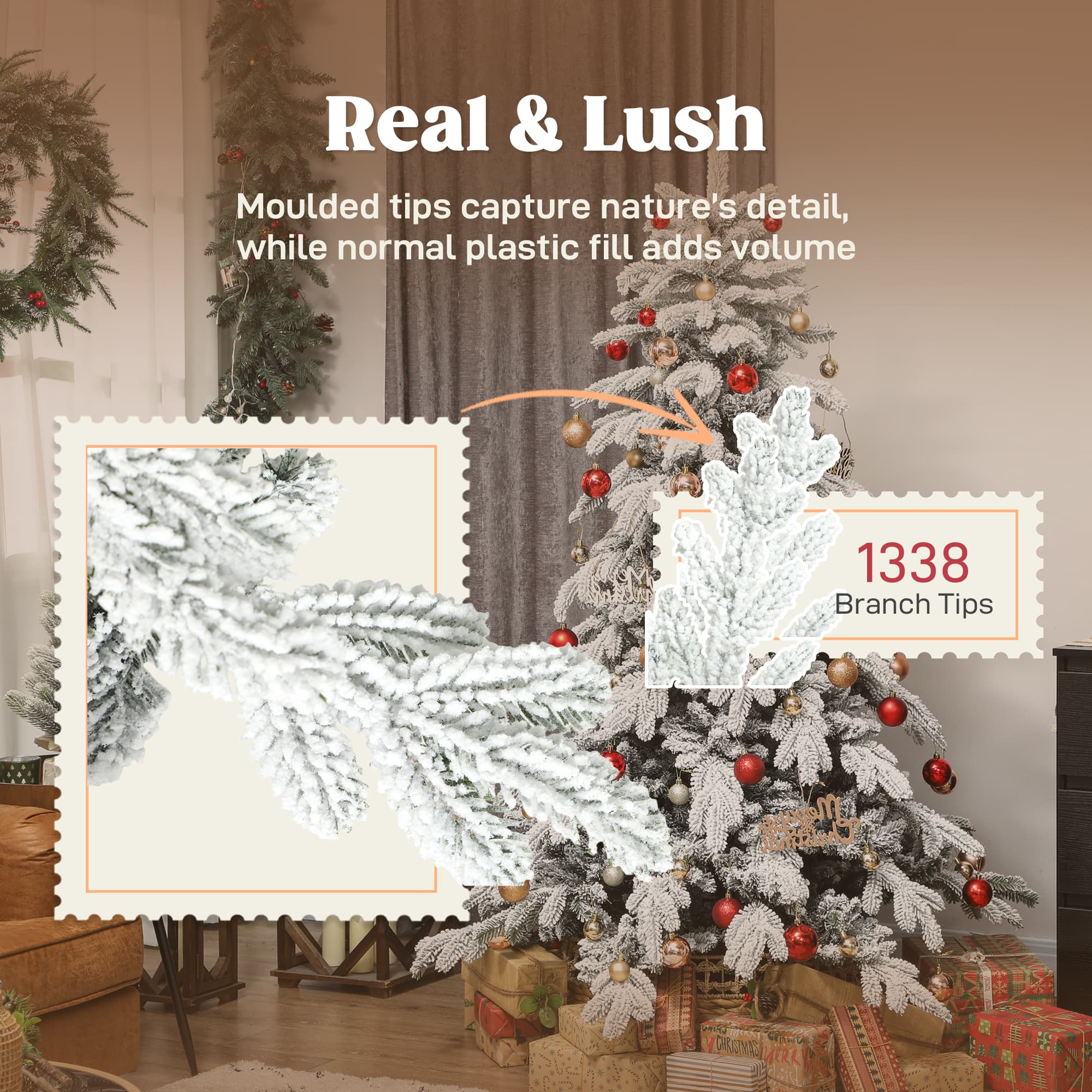 6ft Super Flocked Christmas Tree for a Winter Wonderland - image 1