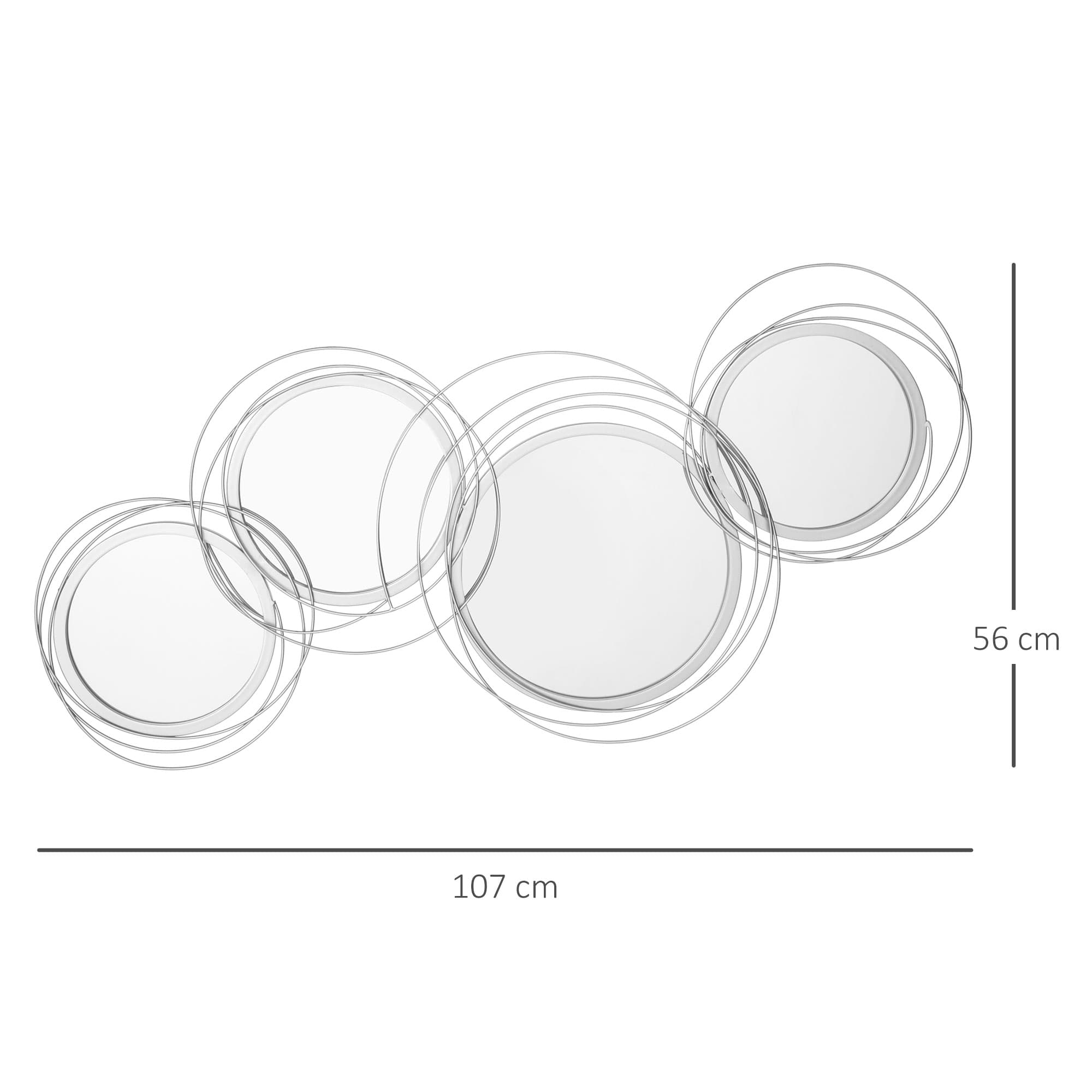 Transform Your Space with this 107cm Silver Wall Mirror - image 4