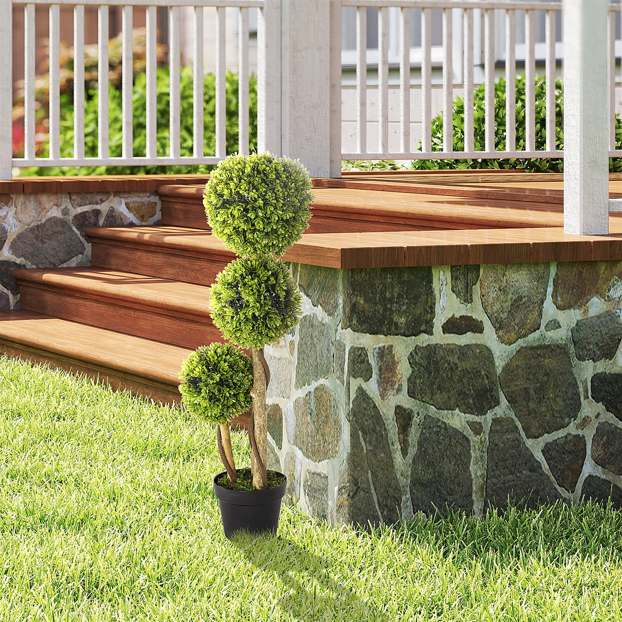 Artificial Boxwood Ball Tree for No-Fuss Greenery - image 3