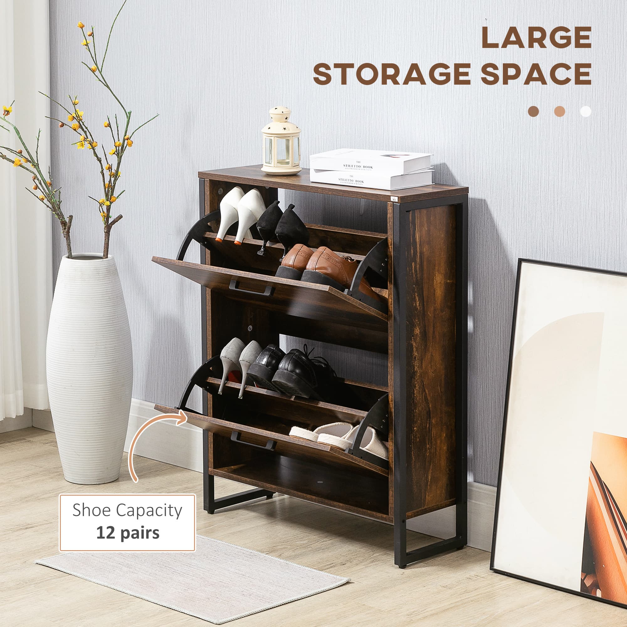 Transform Your Hallway with this 12-Pair Shoe Cabinet - image 5